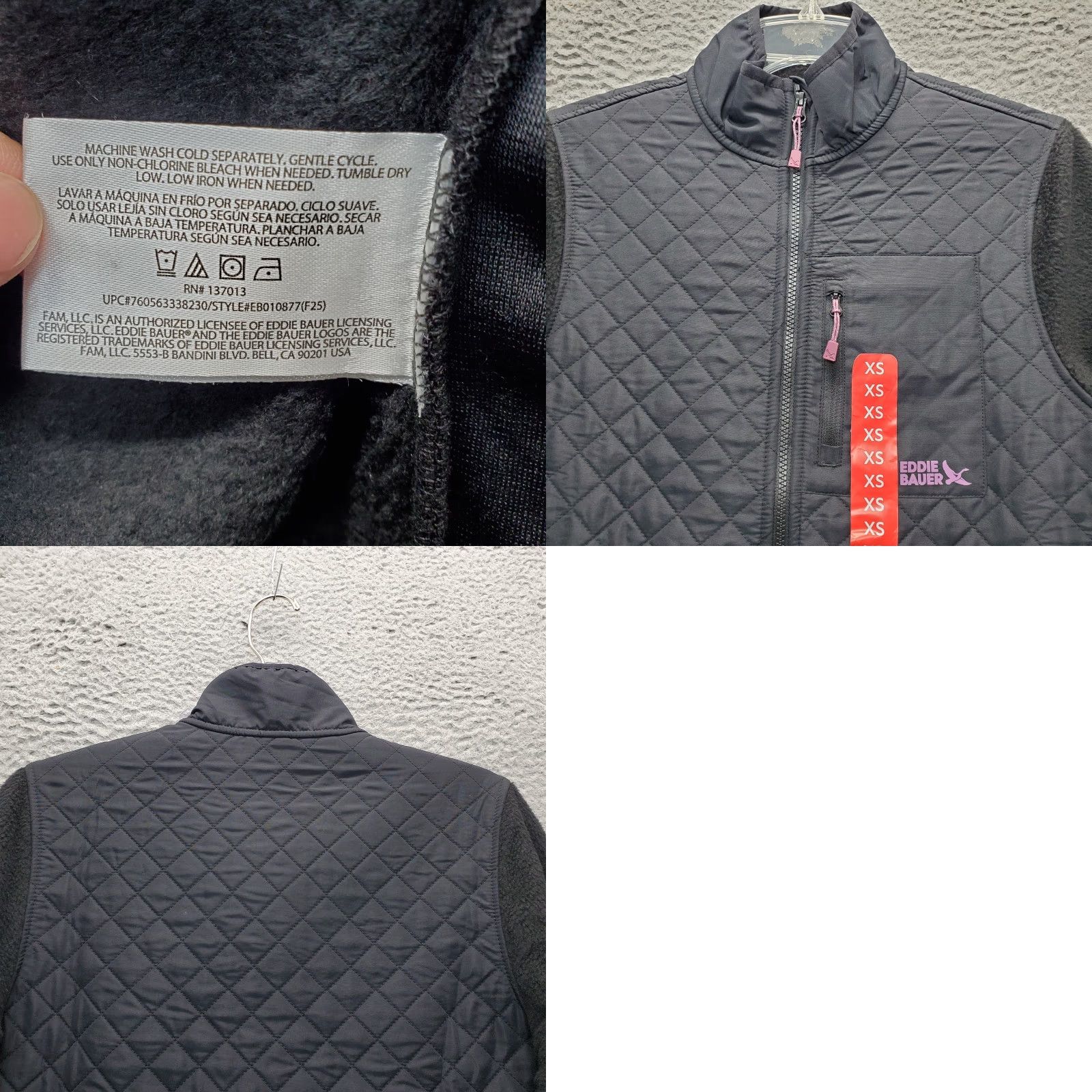Eddie Bauer Eddie Bauer Zip Up Polar Fleece Jacket Womens XS Black EB010877 Size XS / US 0-2 / IT 36-38 - 8 Thumbnail