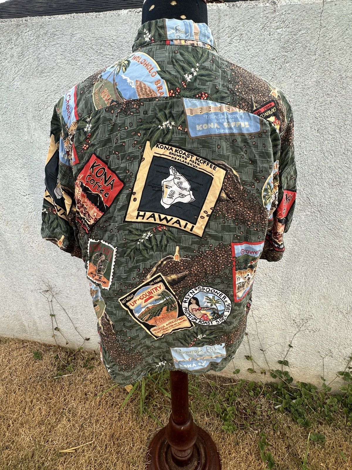 Reyn Spooner Vintage Reyn Spooner Kona Coffee Hawaiian Shirt Men's L Size US L / EU 52-54 / 3 - 2 Thumbnail