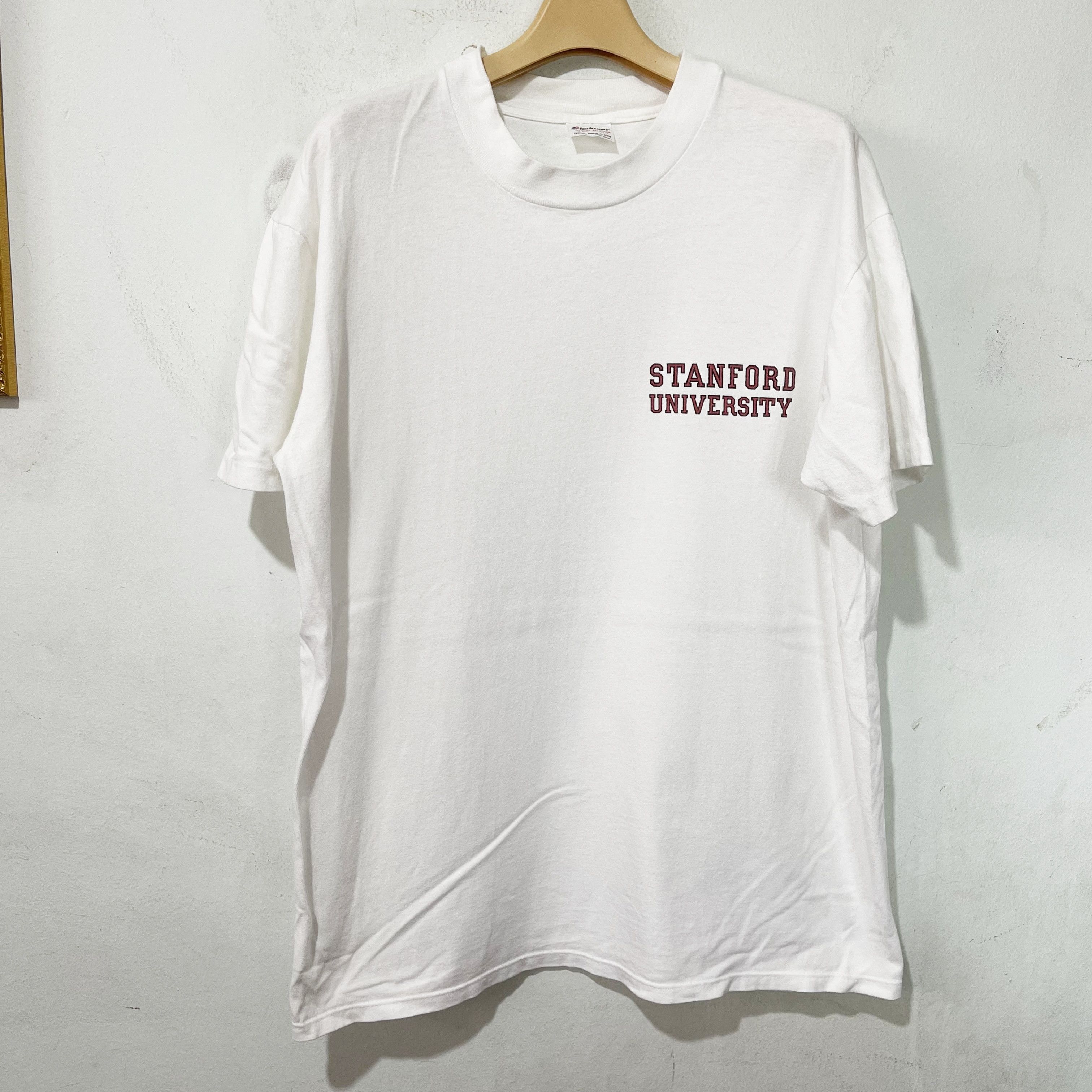 Vintage Vintage 1990s Stanford University T-Shirt Size US L / EU 52-54 / 3 - 1 Thumbnail