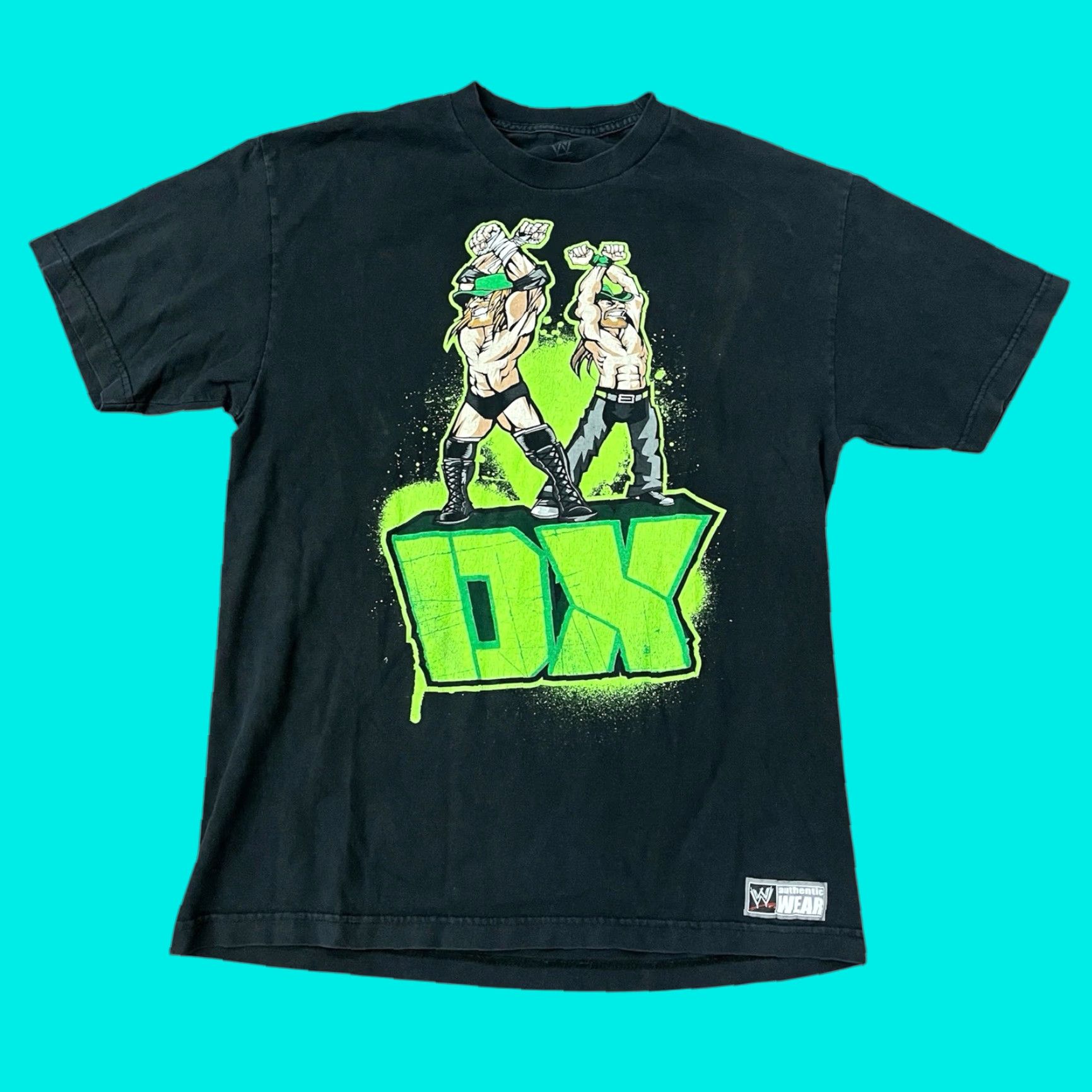 Vintage VINTAGE WWE DX Army Degeneration X Wrestling Tee T Shirt L BLACK Men Short Sleeve 1990s WWf NWO Triple H 90s Size US L / EU 52-54 / 3 - 1 Thumbnail