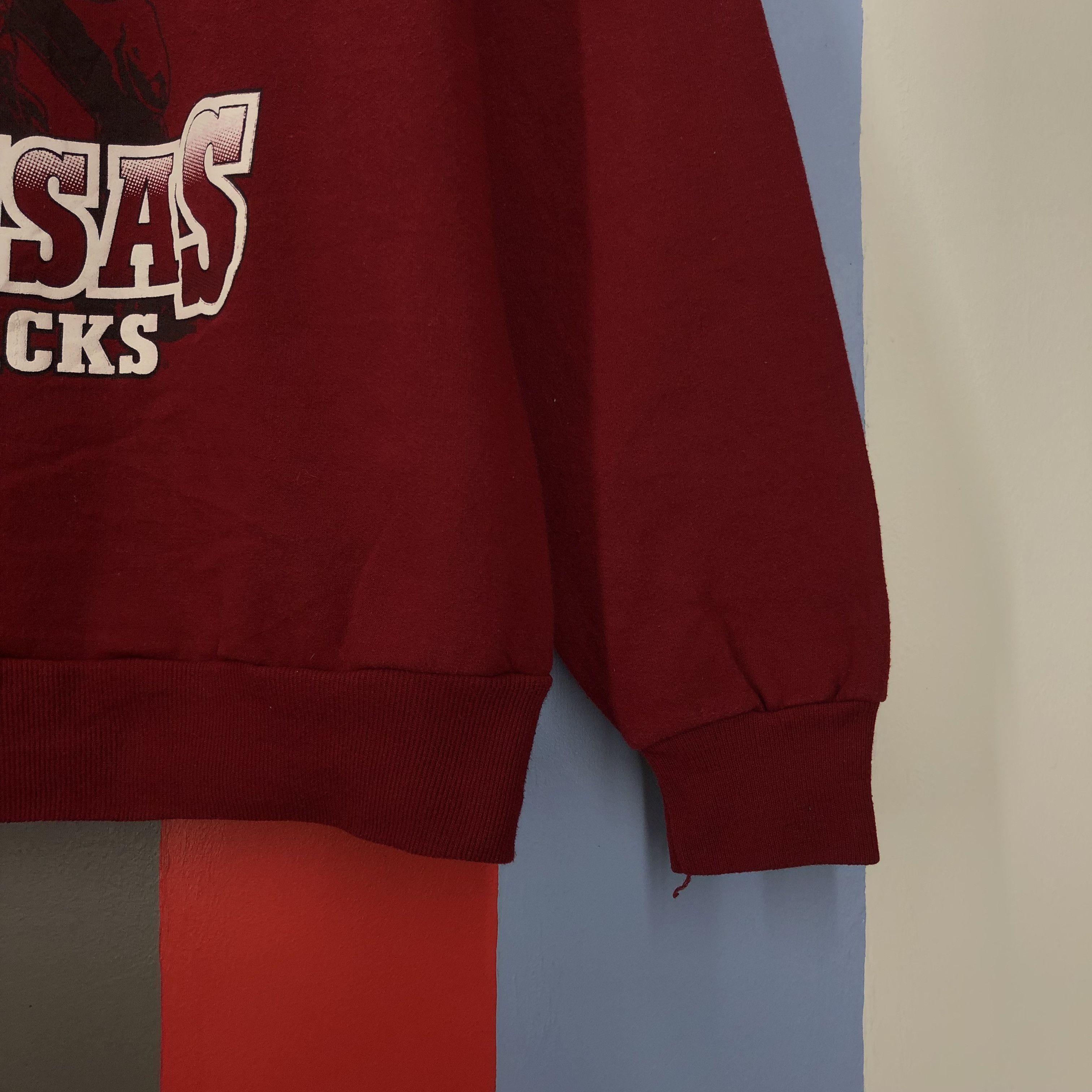 NFL Vintage ARKANSAS RAZORBACK by RED OAK Sweatshirt #1682/05 Size US L / EU 52-54 / 3 - 3 Thumbnail