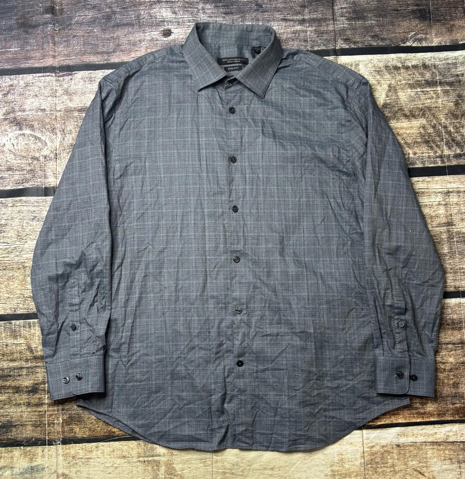 John Varvatos John Varvatos Shirt Mens 32/33 16.5 Large Signature Stretch Size 42R - 1 Thumbnail