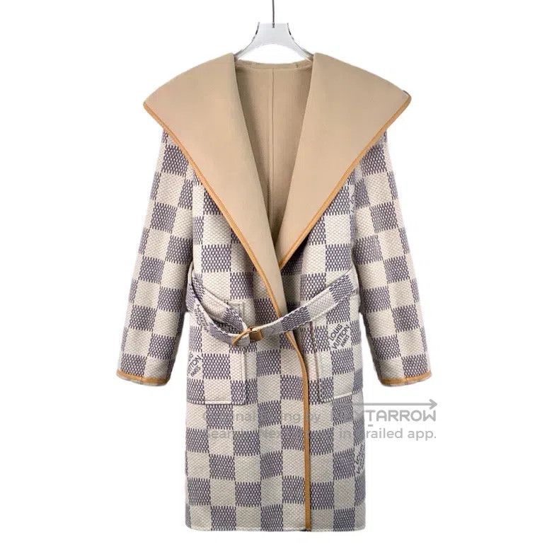 Louis Vuitton Louis Vuitton 22 Colorblock Checkerboard Sheepwool Hooded Size XXS / US 00 / IT 34 - 1 Thumbnail