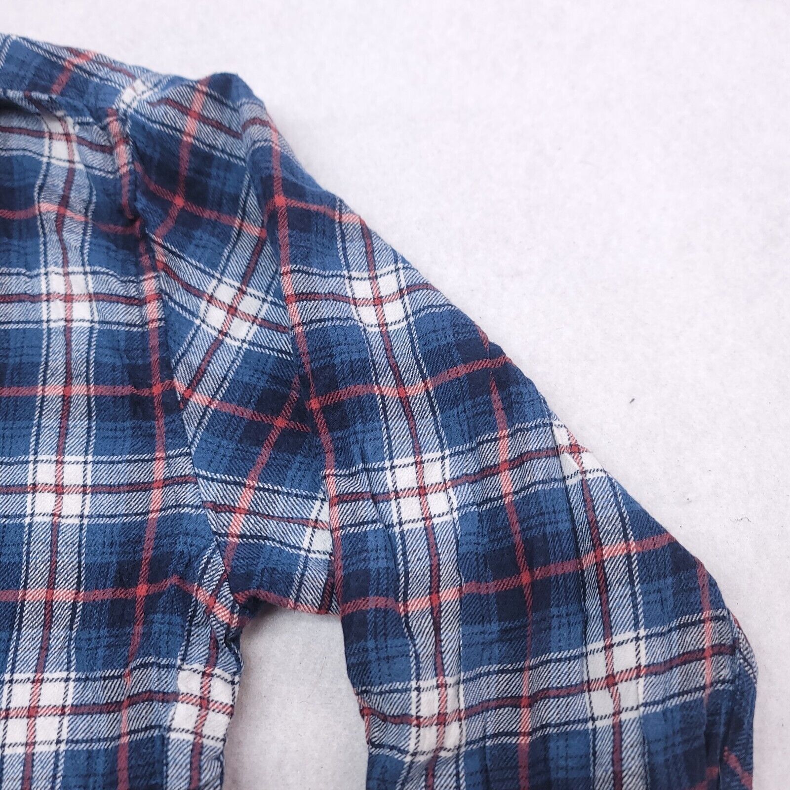 Croft & Barrow Croft & Barrow Tartan Flannel Shirt Mens Size L Maroon Blue Size US L / EU 52-54 / 3 - 5 Thumbnail