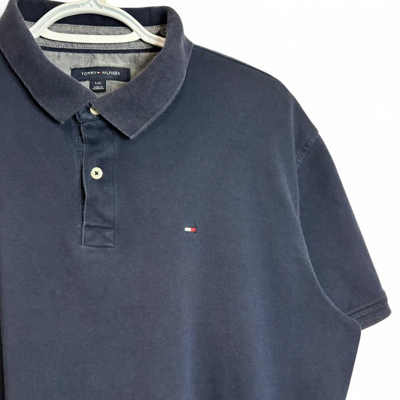 Tommy Hilfiger Vintage Style Tommy Hilfiger Navy Polo Shirt Size L Size US L / EU 52-54 / 3 - 2 Thumbnail