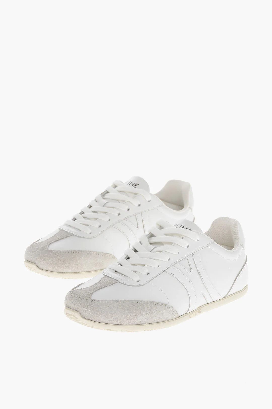 Celine o1mm0326 Leather Low-Top Sneakers in White Size US 5.5 / IT 35.5 - 3 Thumbnail