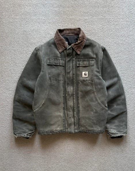 Carhartt Vintage 1990s Carhartt 'C26 MOS' (Moss Green) Quilted