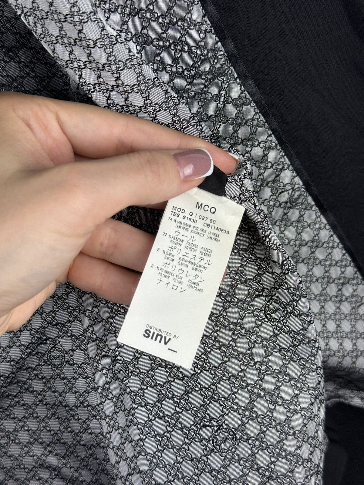 McQ Alexander McQueen Mcq Alexander McQueen Ladies Wool Blazer Jacket Size 42 Size M / US 6-8 / IT 42-44 - 24 Thumbnail