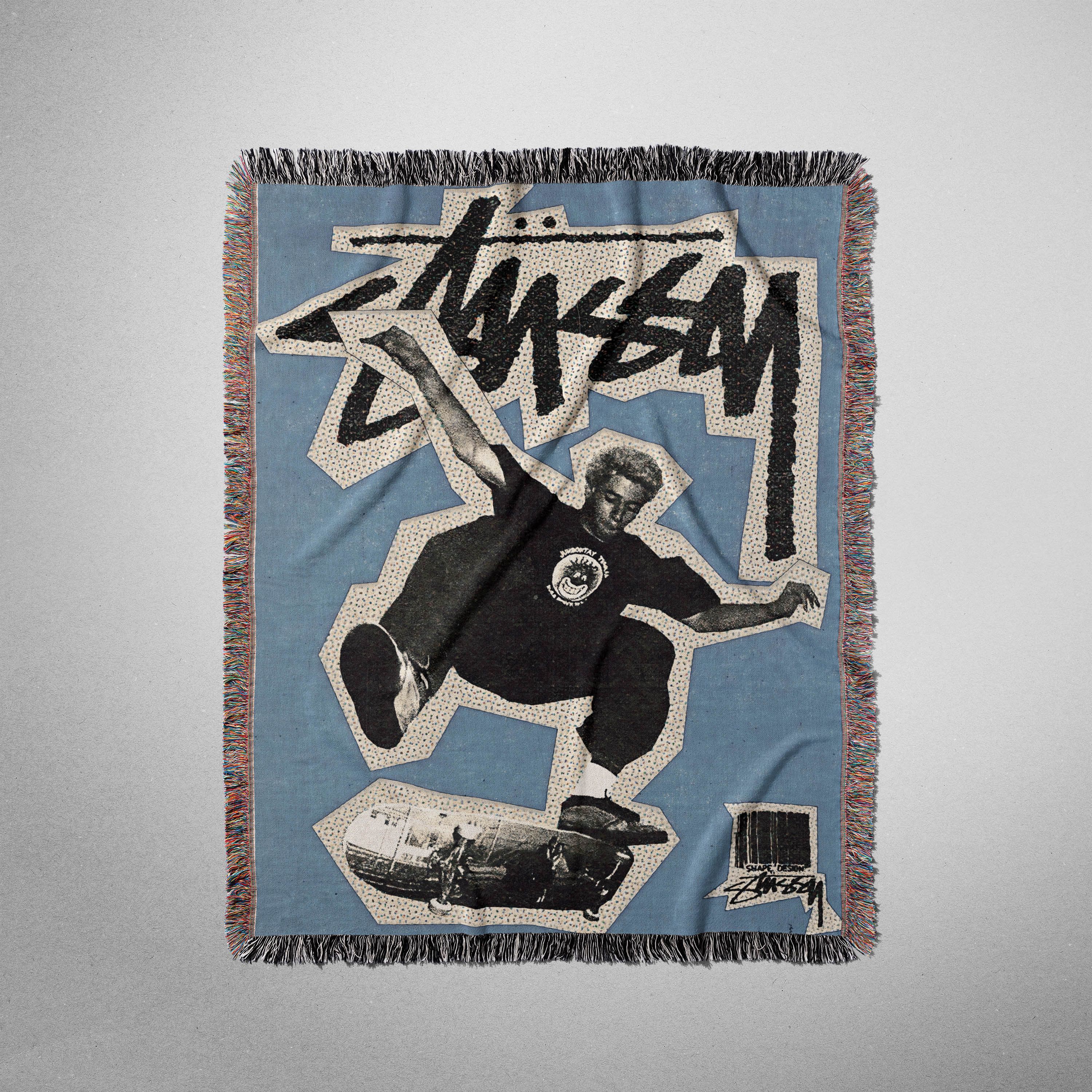 Stussy Stussy Blanket Woven Art Poster Gift Logo Book Size ONE SIZE - 3 Thumbnail