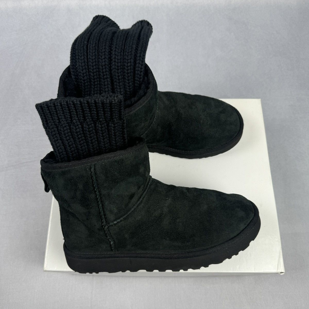 Sacai × Ugg FW18 Knit Classic Short Boots Size US 9 / IT 39 - 1 Thumbnail