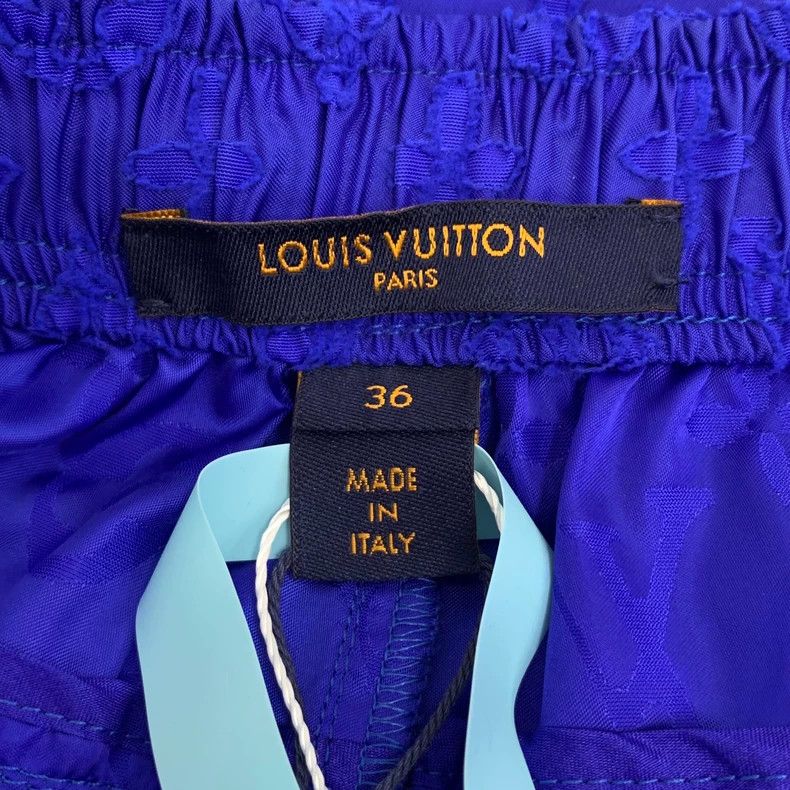 Louis Vuitton Louis Vuitton Dark blue logo jacquard full-print casual tr Size US 36 / EU 52 - 5 Thumbnail