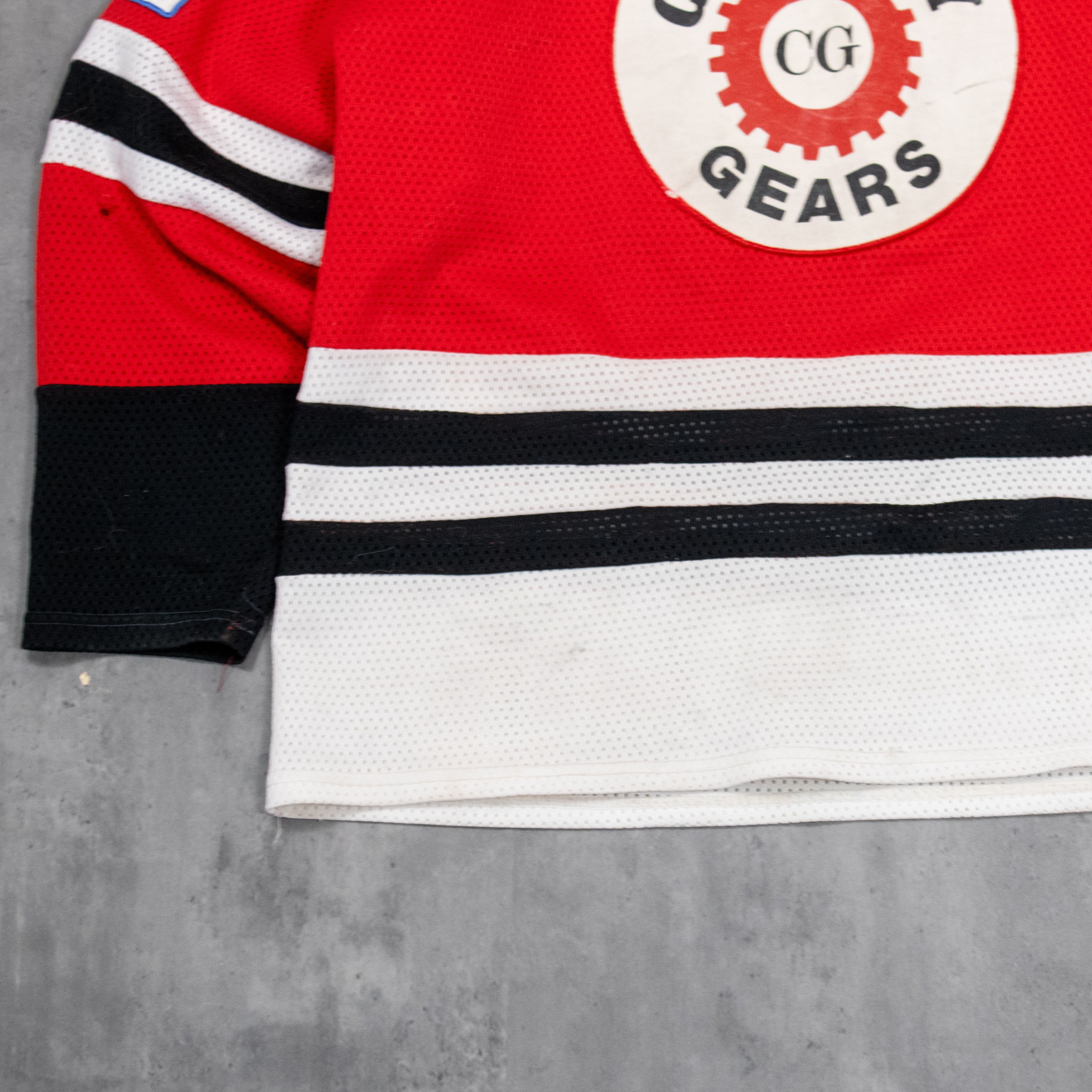 Vintage Vintage 1990's 90's Calgary Gear's Red Oversize Red Jersey Size US XL / EU 56 / 4 - 4 Thumbnail