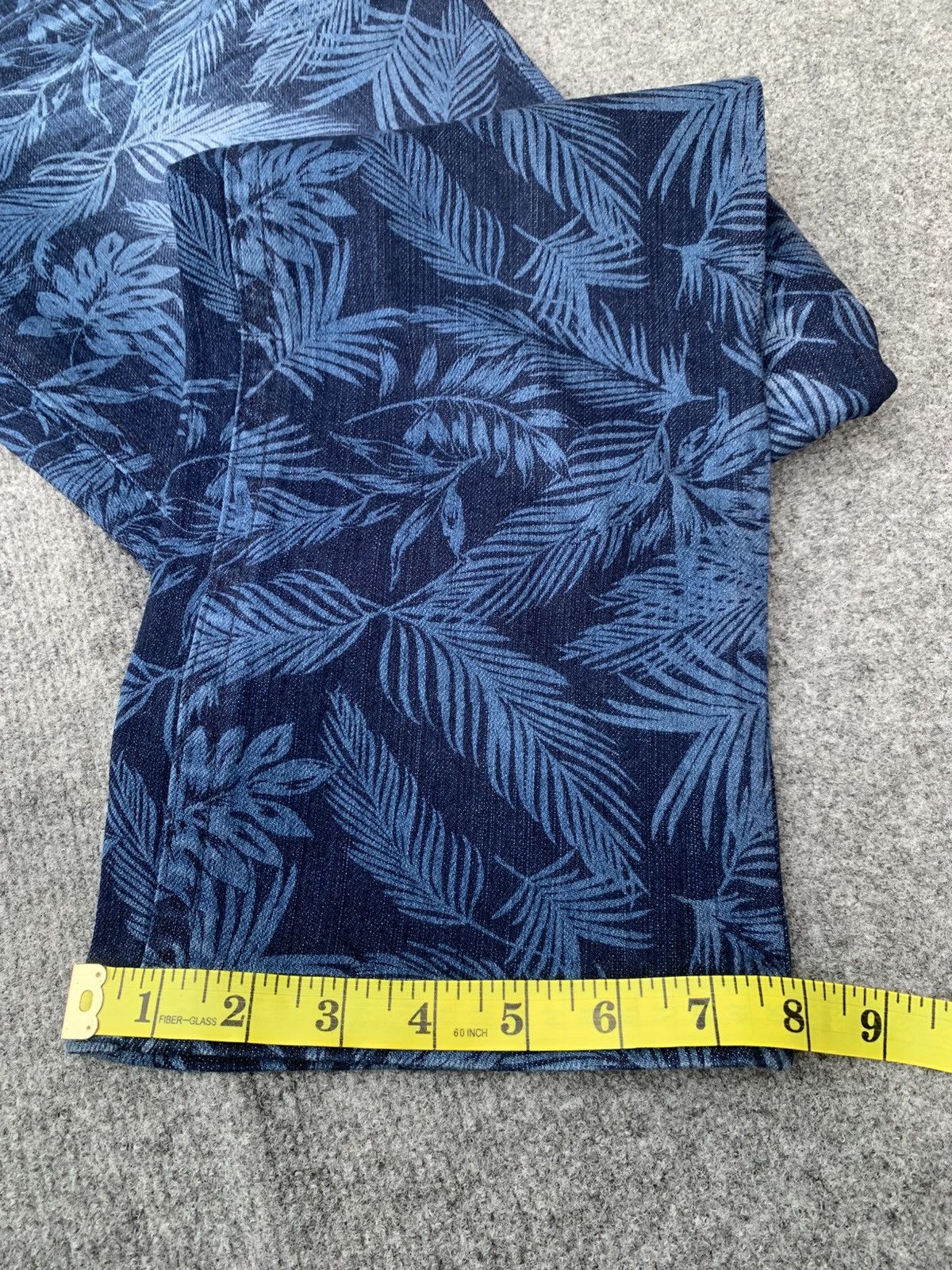 Japanese Brand MCD V.O.D Core Division All Over Floral Print Denim Jeans. Size US 34 / EU 50 - 8 Thumbnail