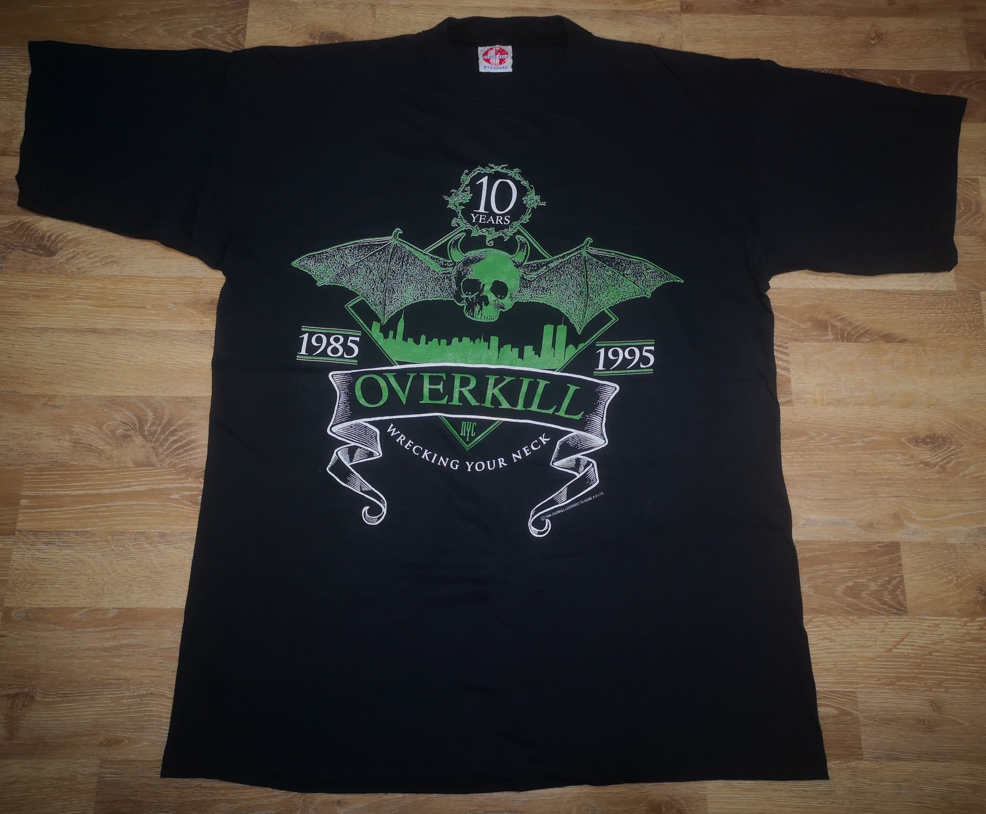 Band Tees × Vintage Vintage OG 90s Overkill Thrash Metal Band Promo Shirt Size US XL / EU 56 / 4 - 1 Thumbnail