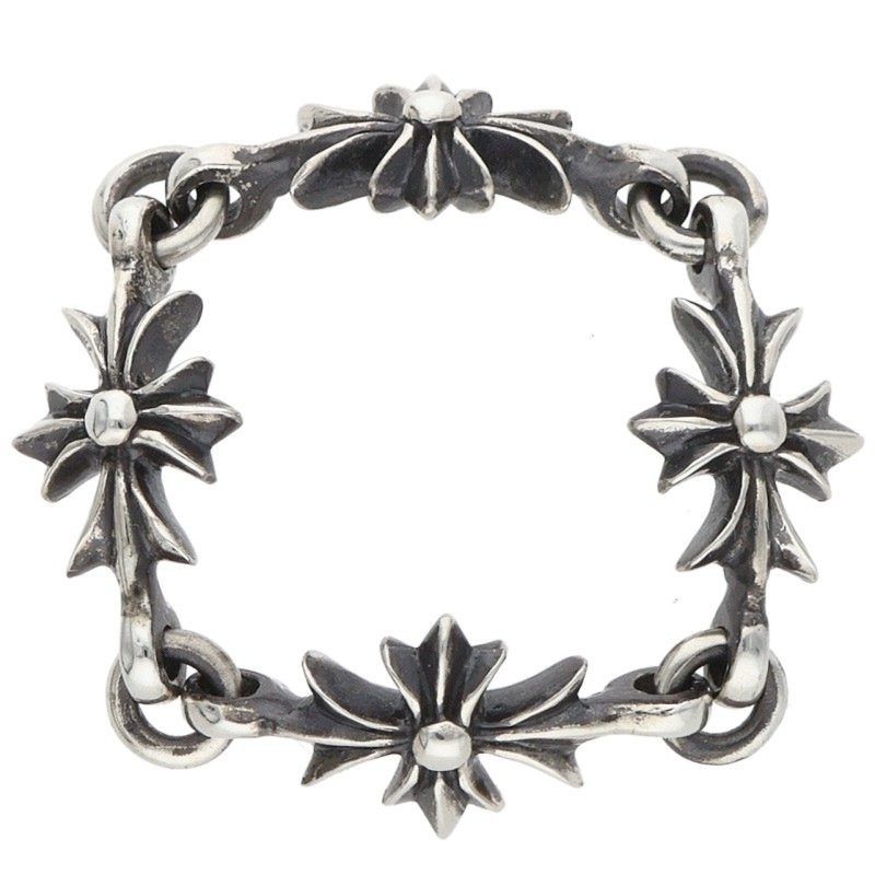 Chrome Hearts Chrome Hearts Emerald Tiny E CH Chain Ring / Size