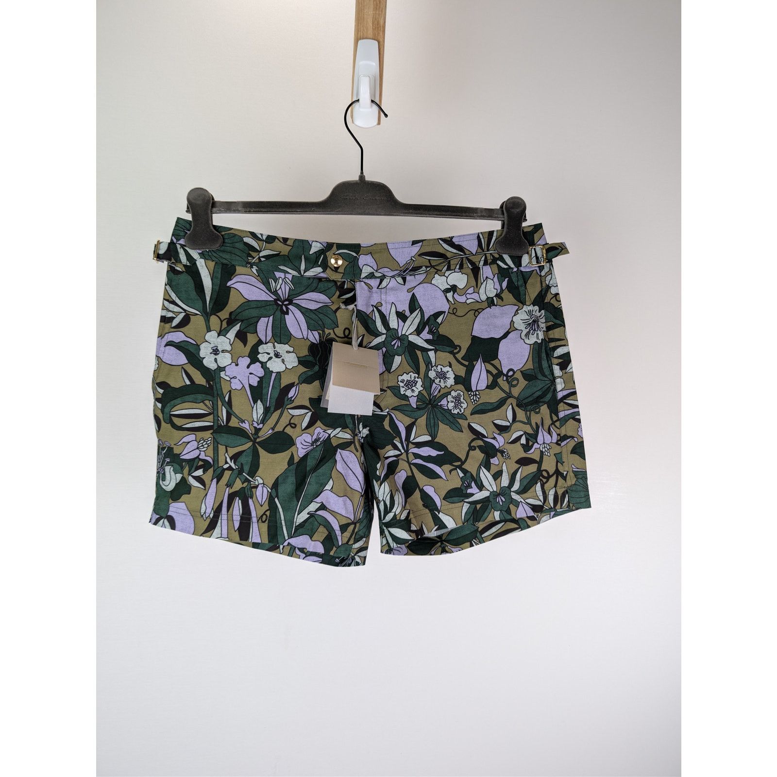 Tom Ford o1rshd1 Jungle Floral Swim Shorts in green Size US 34 / EU 50 - 1 Thumbnail