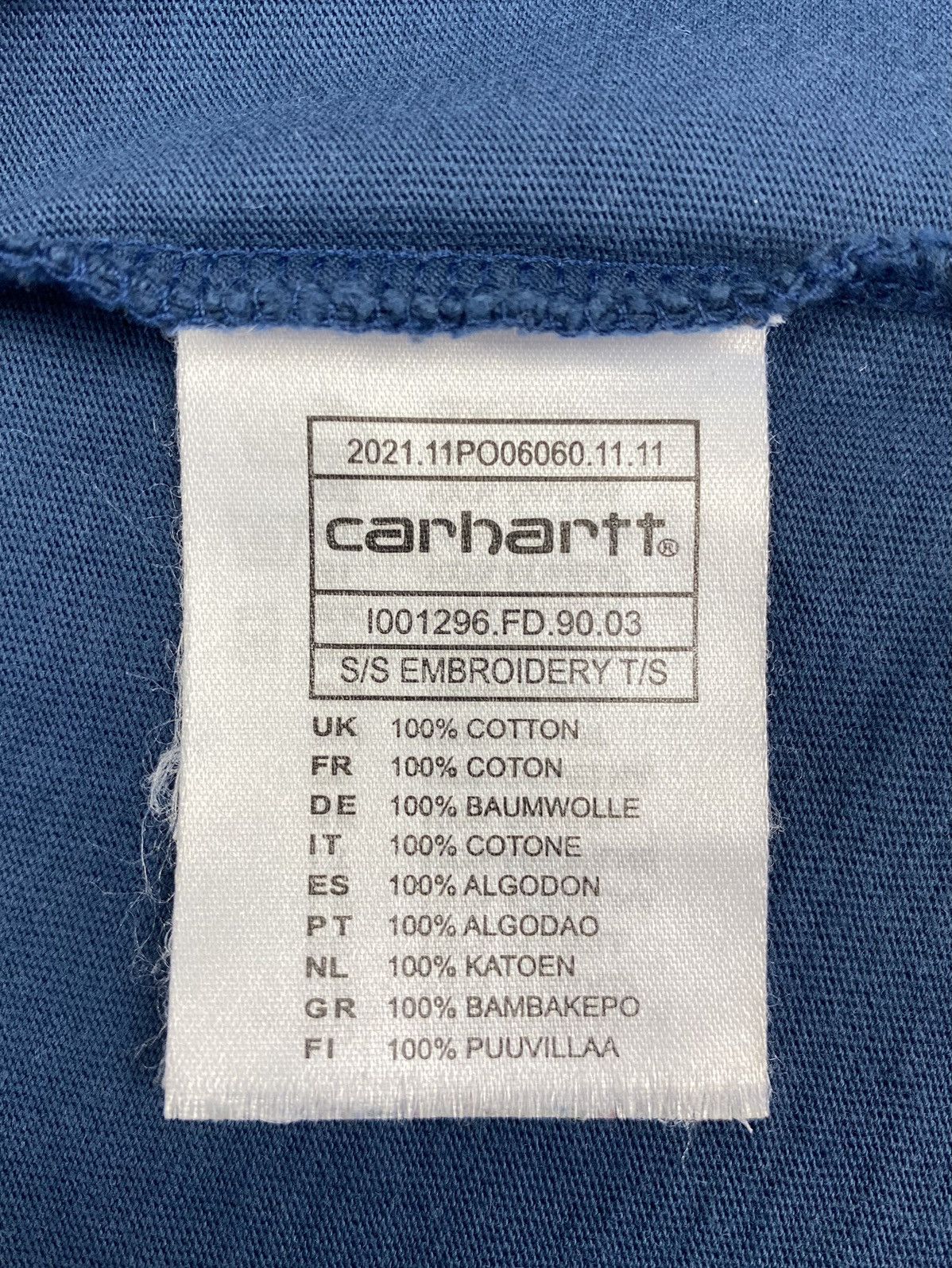 Carhartt Y2K Carhartt Mini Script Embroidered Logo Tee Size US S / EU 44-46 / 1 - 7 Thumbnail