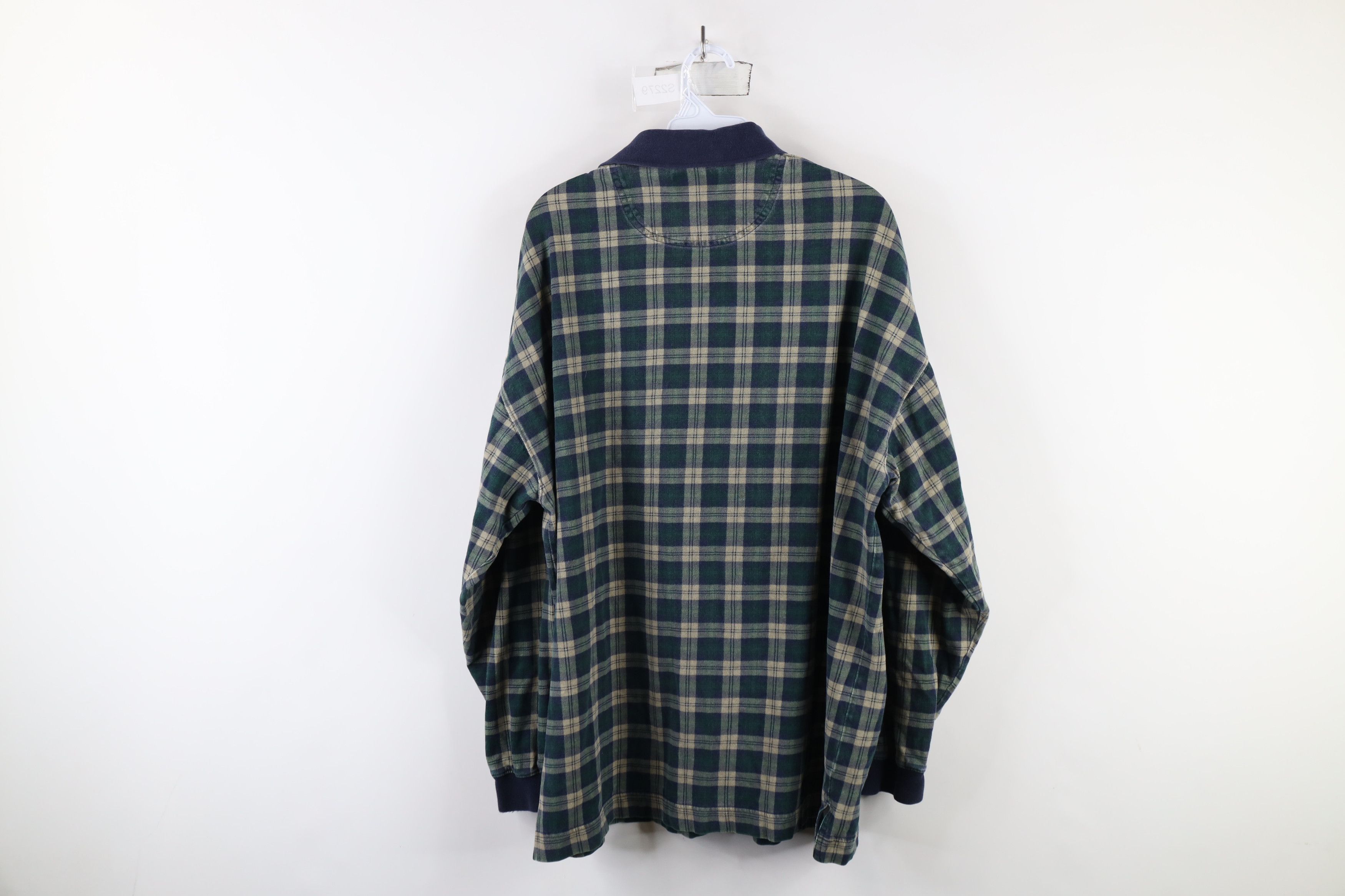 Vintage Vintage 90s Streetwear Heavyweight Long Sleeve Polo Shirt Size US XL / EU 56 / 4 - 12 Thumbnail