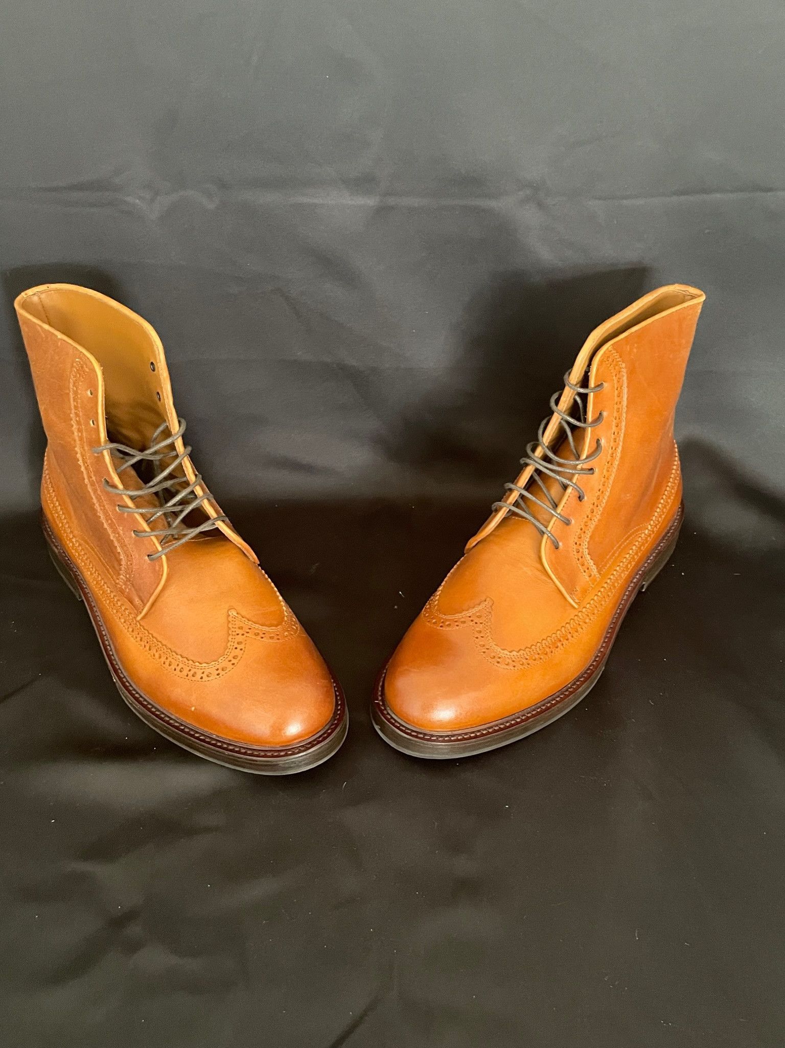 Brunello Cucinelli Brunello Cucinelli - Leather Brogue Boots - Brown Size US 9.5 / EU 42-43 - 2 Thumbnail