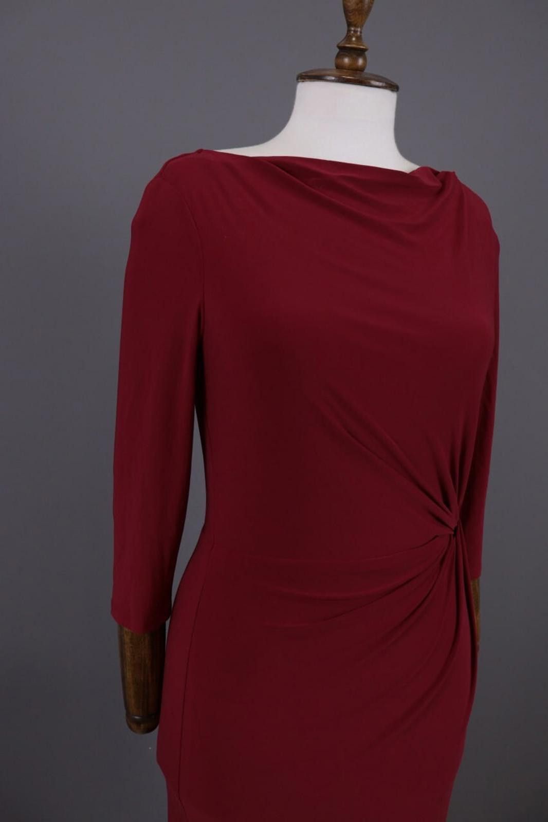 Lauren Ralph Lauren Lauren Ralph Lauren Burgundy Midi Lenght Dress Size 4 Size S / US 4 / IT 40 - 6 Thumbnail