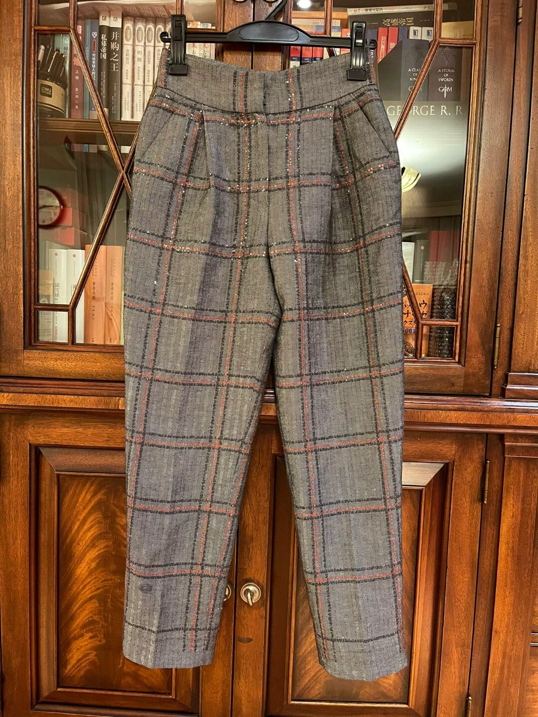Brunello Cucinelli Brunello Cucinelli Beaded Sequin Plaid Pants - dmc Size US 38 / EU 54 - 1 Thumbnail