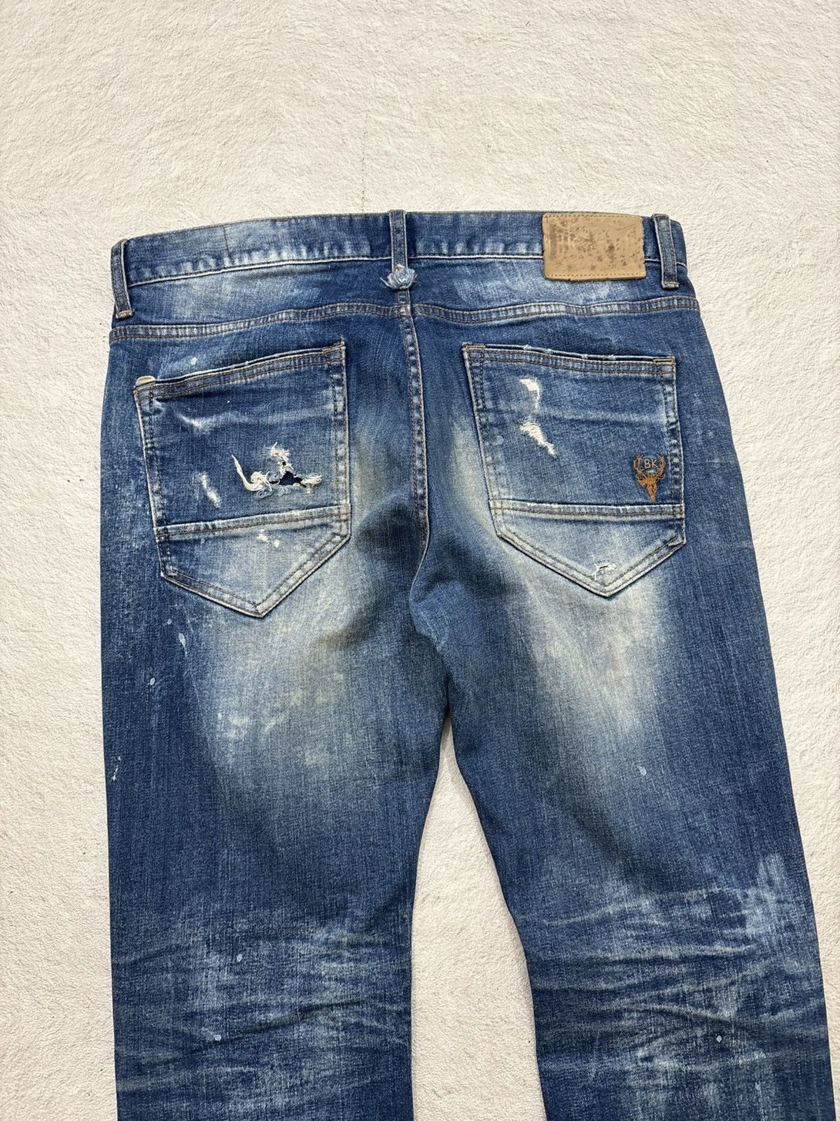 Kapital 2000s Buckaro Sasiko distrashed japan denim Size US 35 - 8 Thumbnail