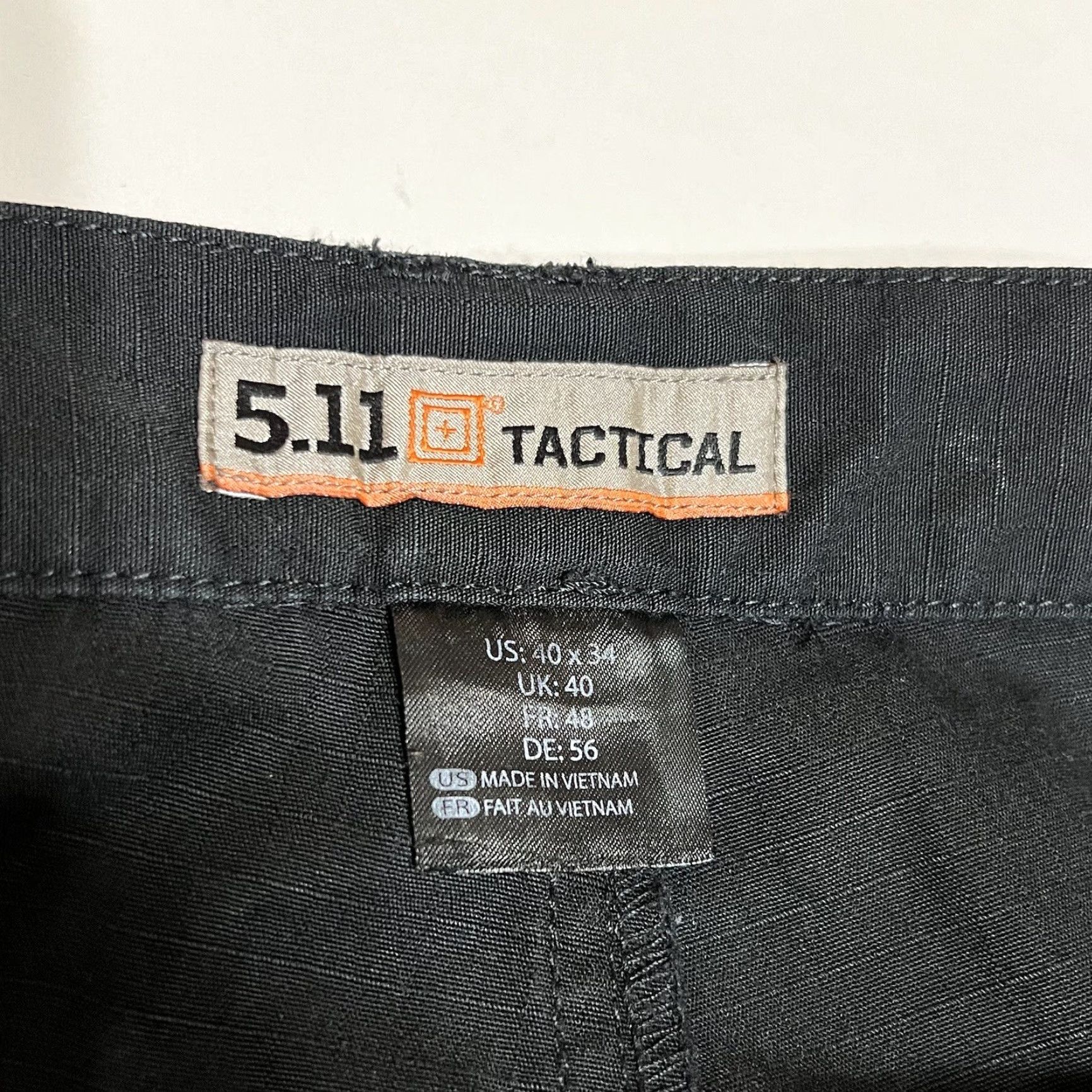 Vintage VINTAGE? No. 5.11 Tactical Taclite Pro Ripstop Pant Mens 40x33 Cargo Black Double Knee Pants Mens Regular 40 Black Cargo Pocket Size US 40 / EU 56 - 7 Thumbnail