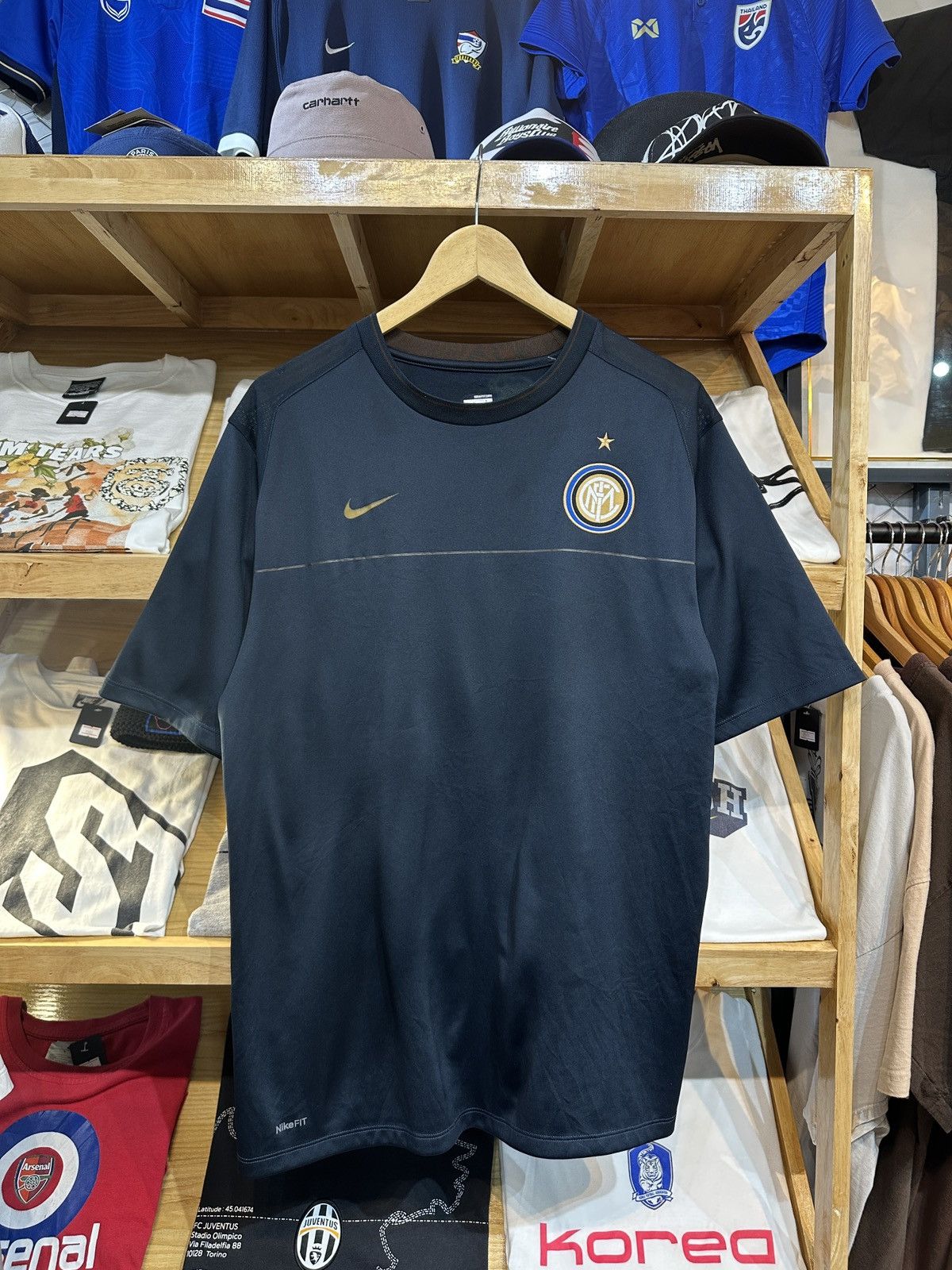 Nike Inter Milan 2008-09 Nike Total Training Jersey Size US L / EU 52-54 / 3 - 1 Thumbnail