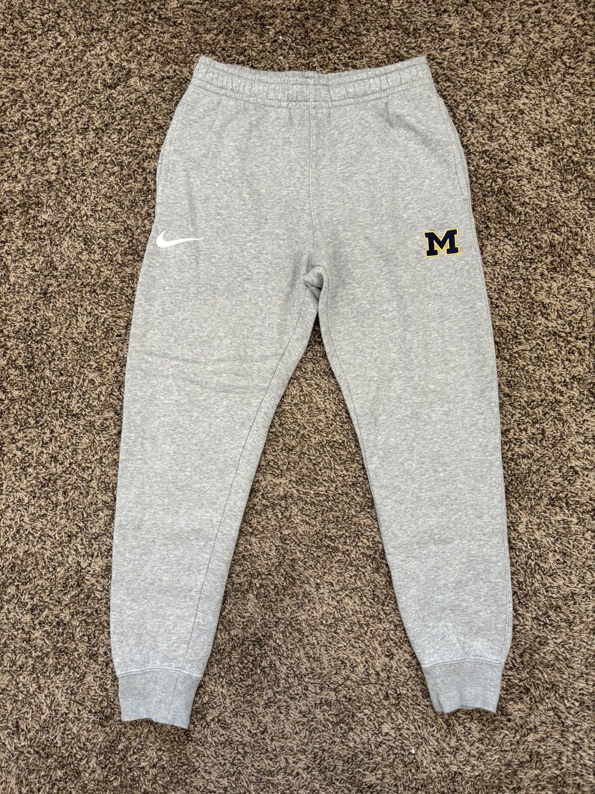 Nike Nike Michigan Wolverines Joggers Grey Small Size US 28 / EU 44 - 1 Thumbnail