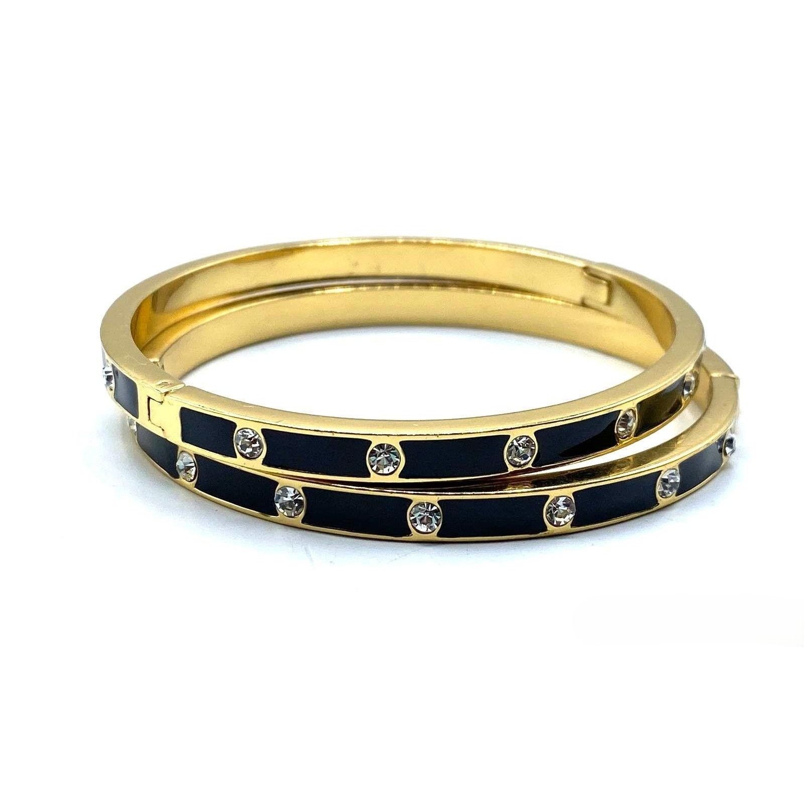 Kate Spade Kate Spade NY Set In Stone Crystal Enamel Bangle Bracelet Size ONE SIZE - 6 Thumbnail