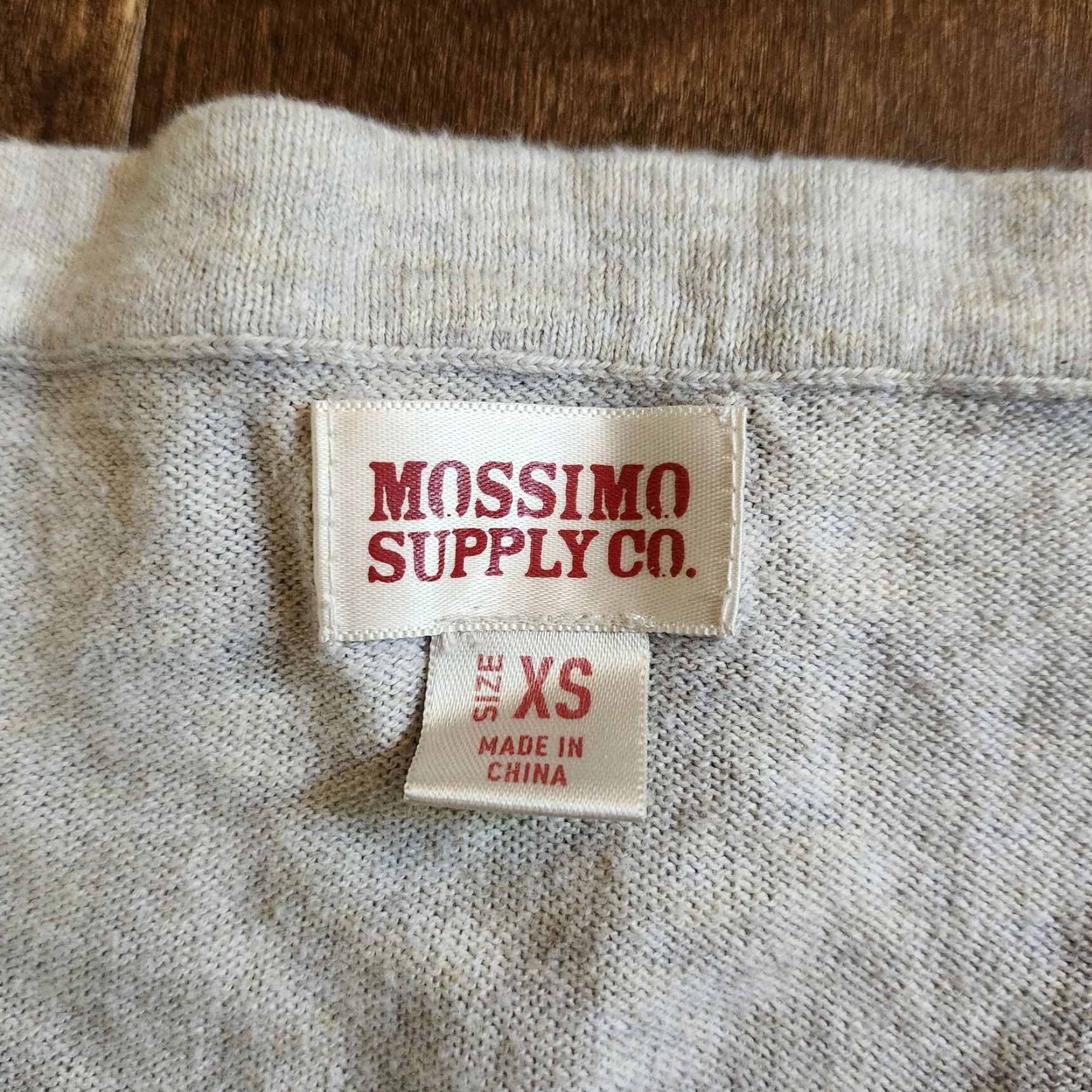 Mossimo Mossimo Supply Women's Gray V-Neck Thin Sweater XS Pullover Regular Cotton, Modal Long Sleeve Size XS / US 0-2 / IT 36-38 - 7 Thumbnail