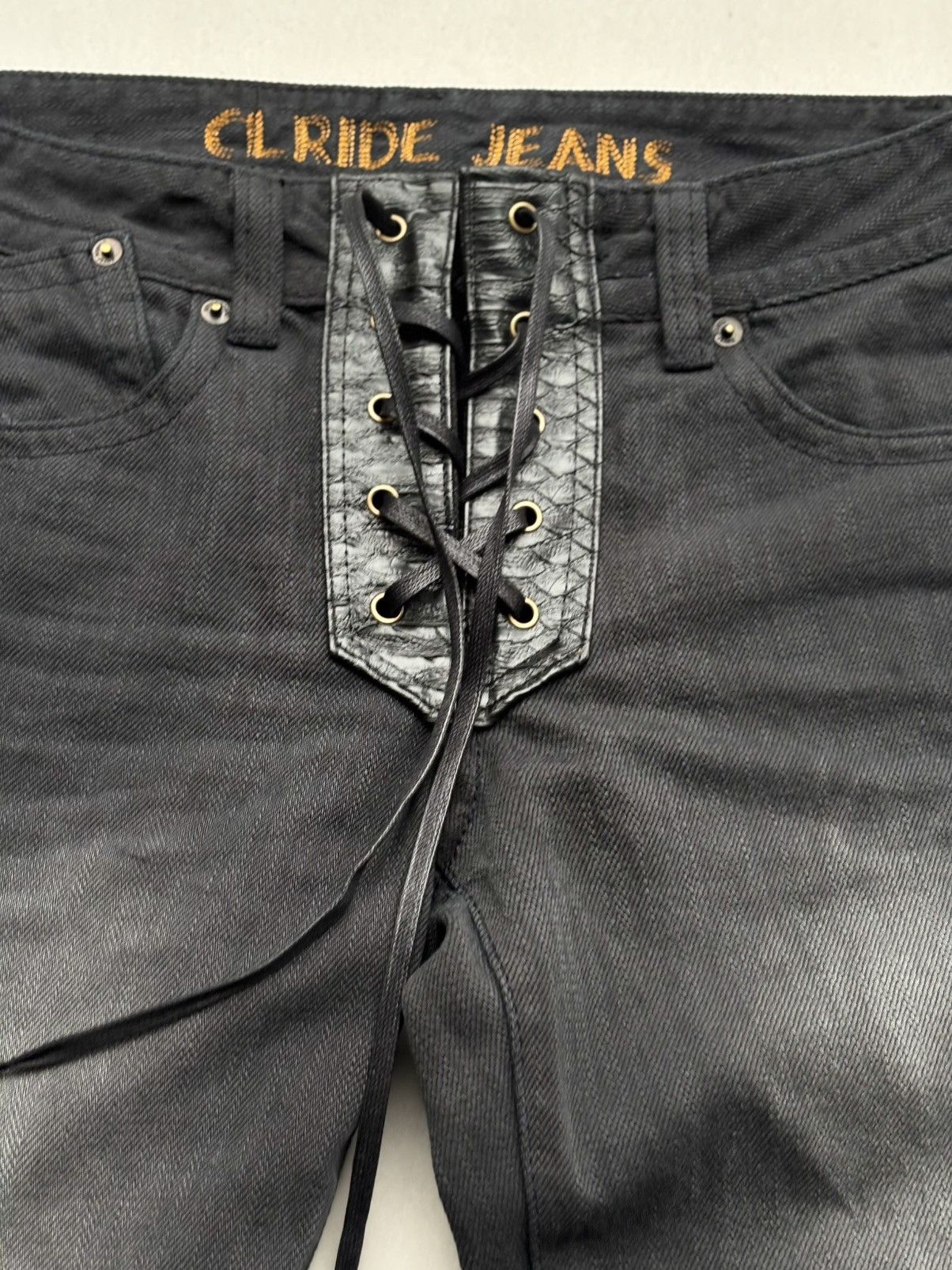 Japanese Brand CL RIDE lace up flare jeans Size US 28 / EU 44 - 4 Thumbnail