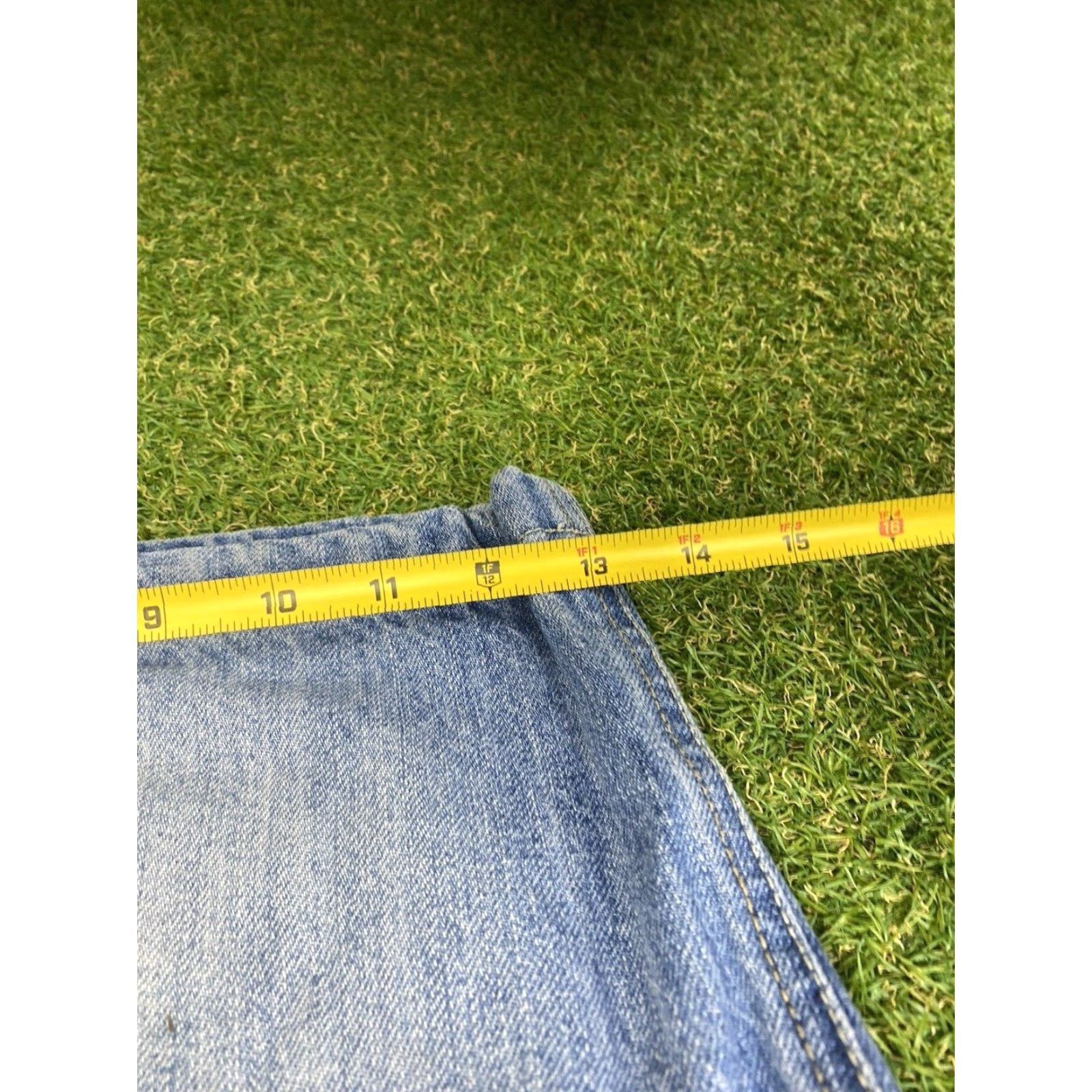 JNCO VINTAGE Lot 29 Mens 42 x 15 Baggy Jeans Shorts Denim Cotton Blend Blue 80s 90s Skater JNCO JNKO Baggy Mens Shorts Jeans Size US 42 / EU 58 - 4 Thumbnail