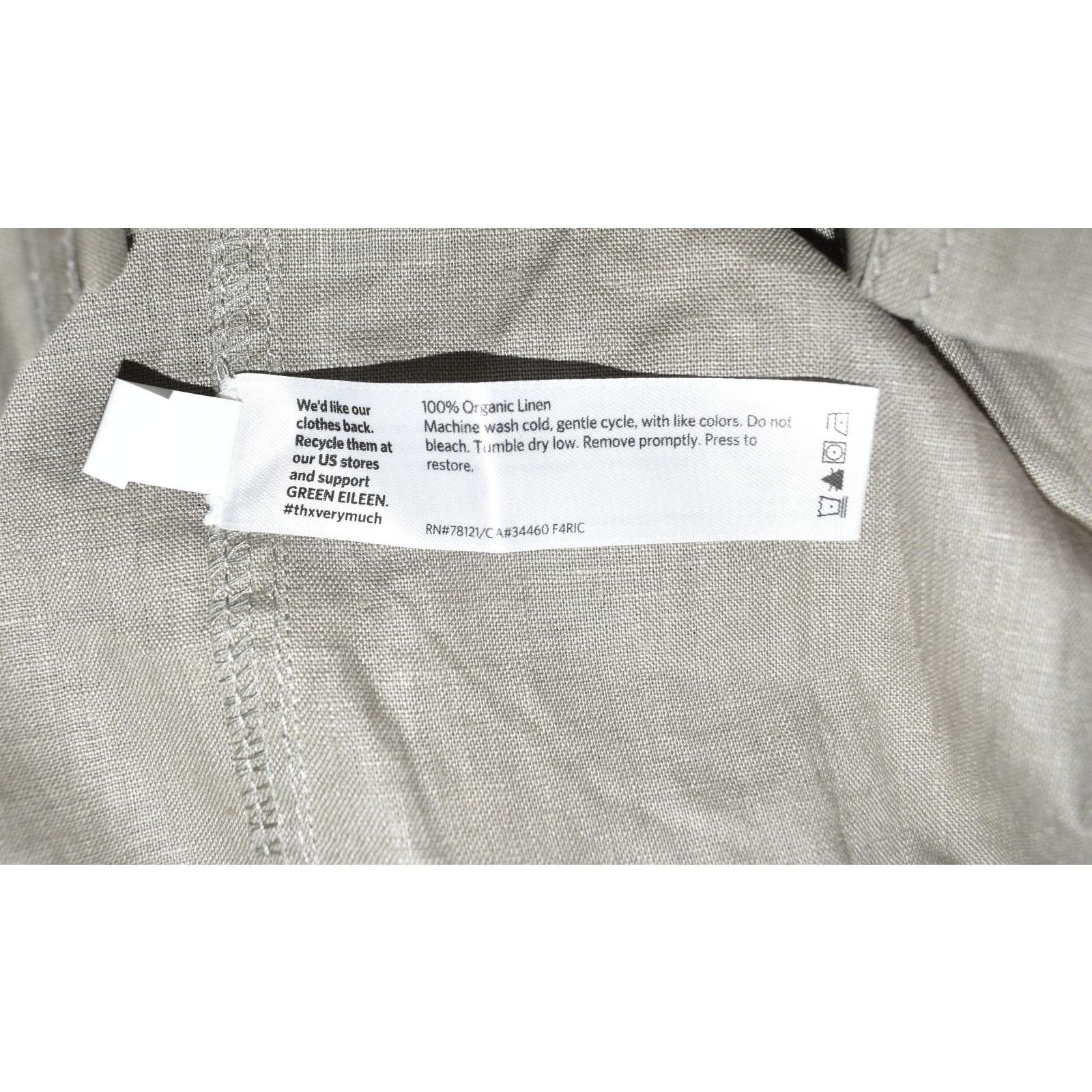 Eileen Fisher EILEEN FISHER Coated Organic Linen Petite Moto Jacket Sz PS Size XS / US 0-2 / IT 36-38 - 7 Thumbnail