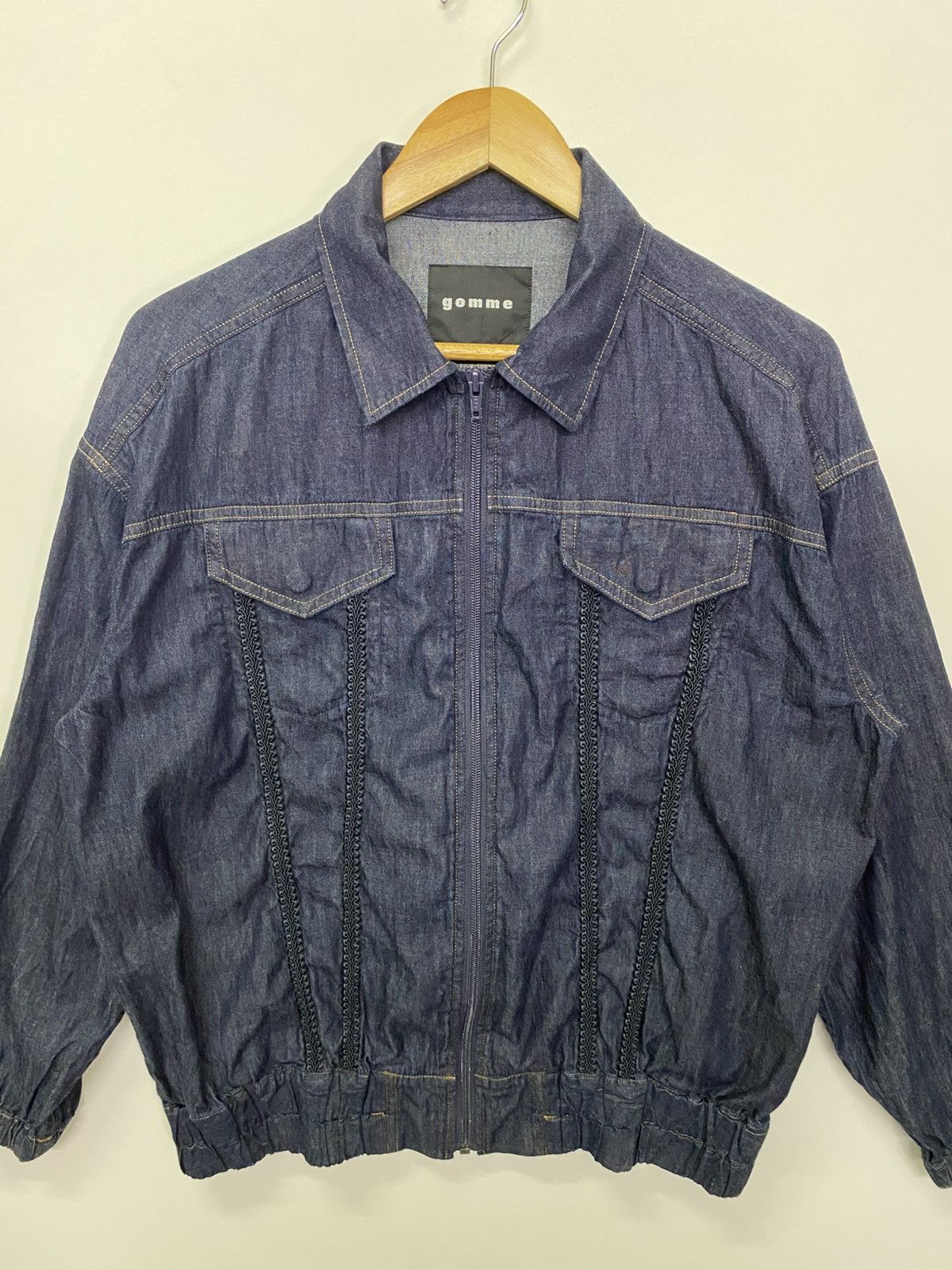 gomme Japanese Brand Gomme Bomber Zipper Jacket Made In Japan Size US M / EU 48-50 / 2 - 2 Thumbnail