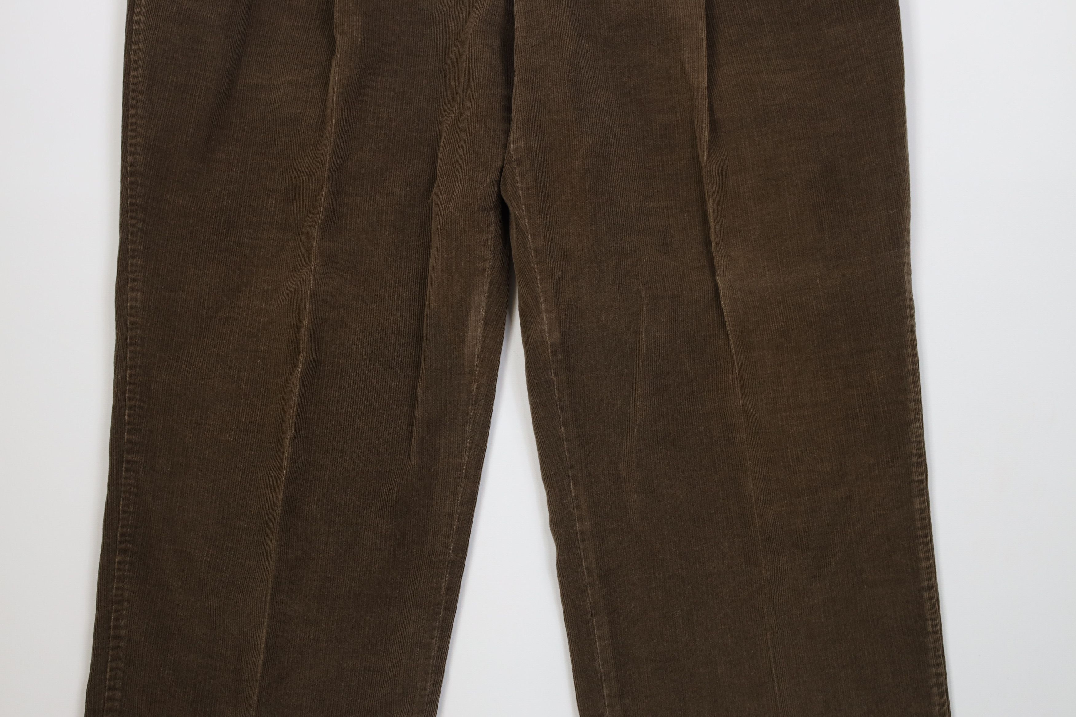Lands' End Vintage 70s 80s Lands End Wide Leg Corduroy Pants Brown Size US 42 / EU 58 - 3 Thumbnail