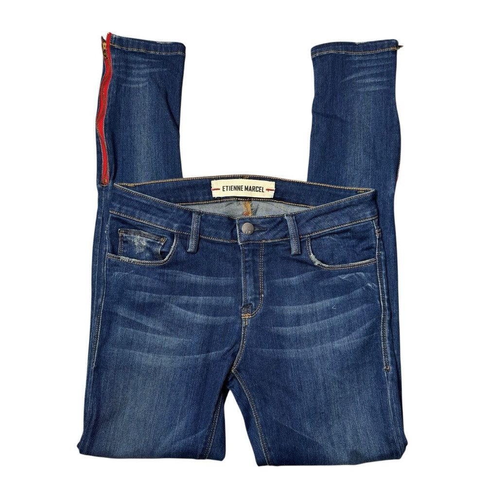 Other Etienne Marcel Signature Skinny With Red Zipper Detail Size Size 27" / US 4 / IT 40 - 5 Thumbnail