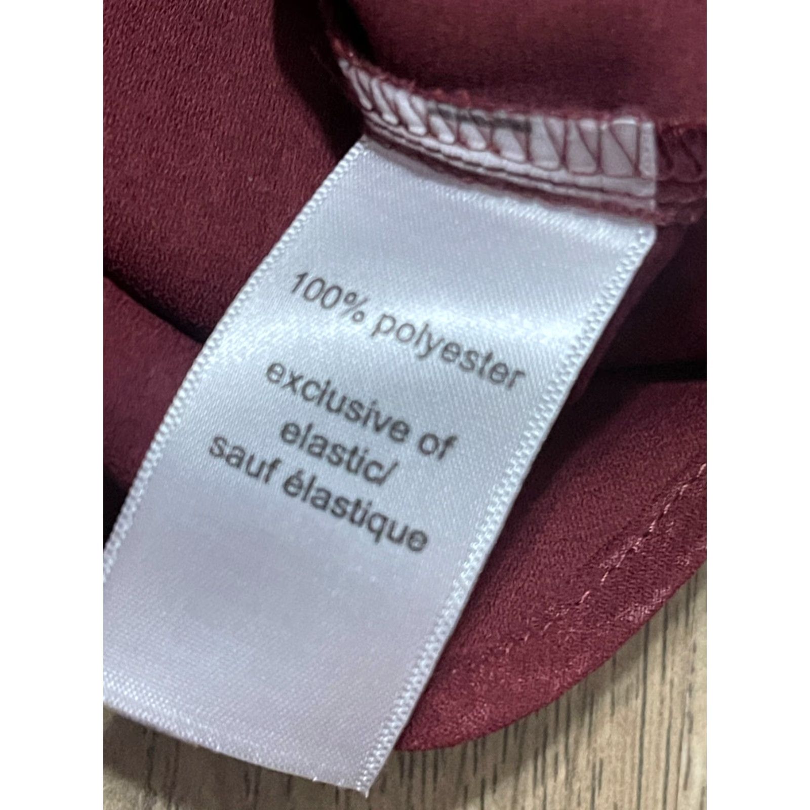 Vintage Maurices Shirt Women’s Size M Maroon Long Sleeve V-Neck Pullover Casual Regular T-Shirt Fall Spring Summer Modern Basic Size M / US 6-8 / IT 42-44 - 7 Thumbnail