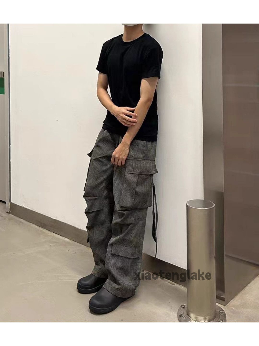 utility military loose baggy pleated outdoor cargo pants Bottoms