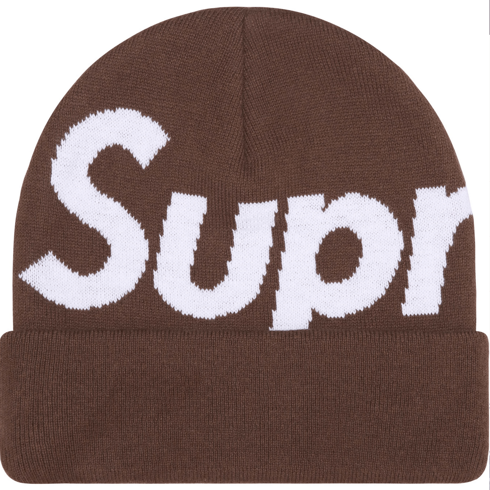 Supreme Supreme Big Logo Beanie in Brown Size ONE SIZE - 1 Thumbnail