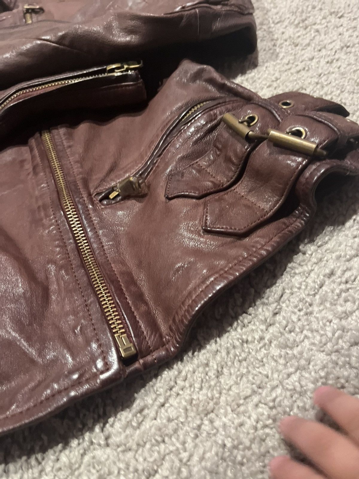 Ralph Lauren × Vintage Women’s Ralph Lauren vintage leather jacket Size S / US 4 / IT 40 - 4 Thumbnail