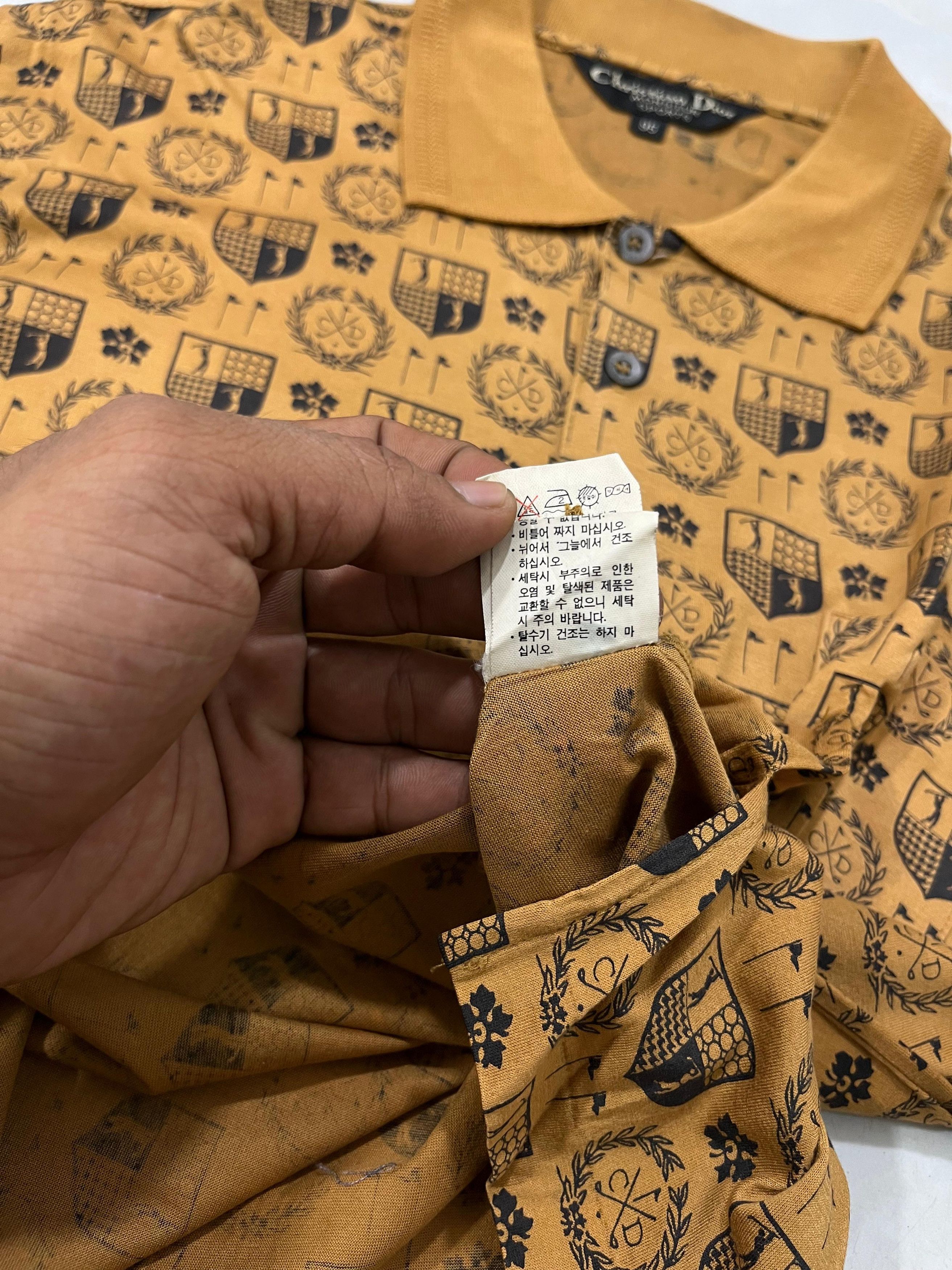 Christian Dior Monsieur Vintage Christian Dior Sports Golf Printed Polo Size US M / EU 48-50 / 2 - 9 Thumbnail