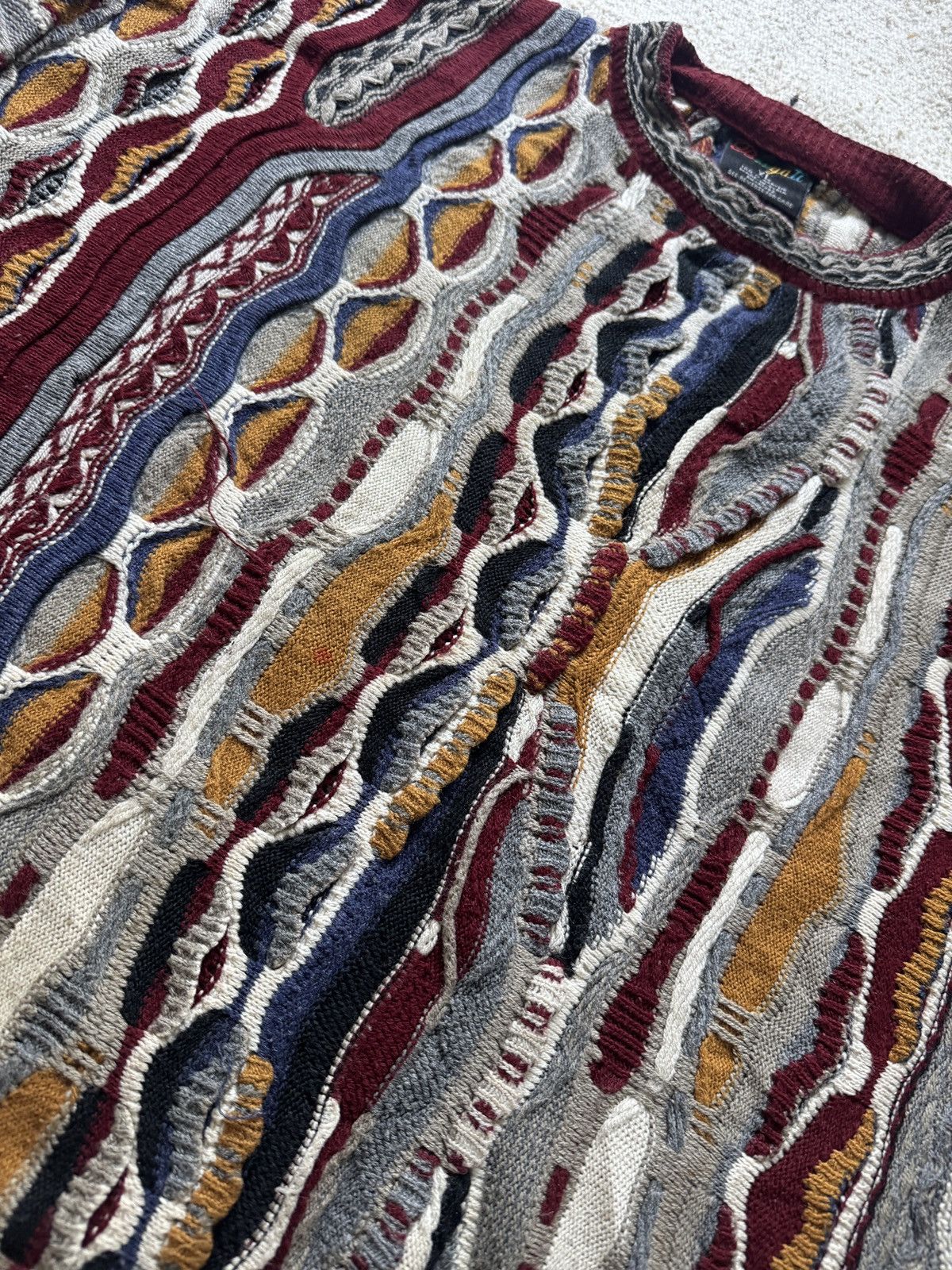 Bergati Vintage 90s COOGI-Style Bergati Cableknit Sweater XL Size US XL / EU 56 / 4 - 2 Thumbnail