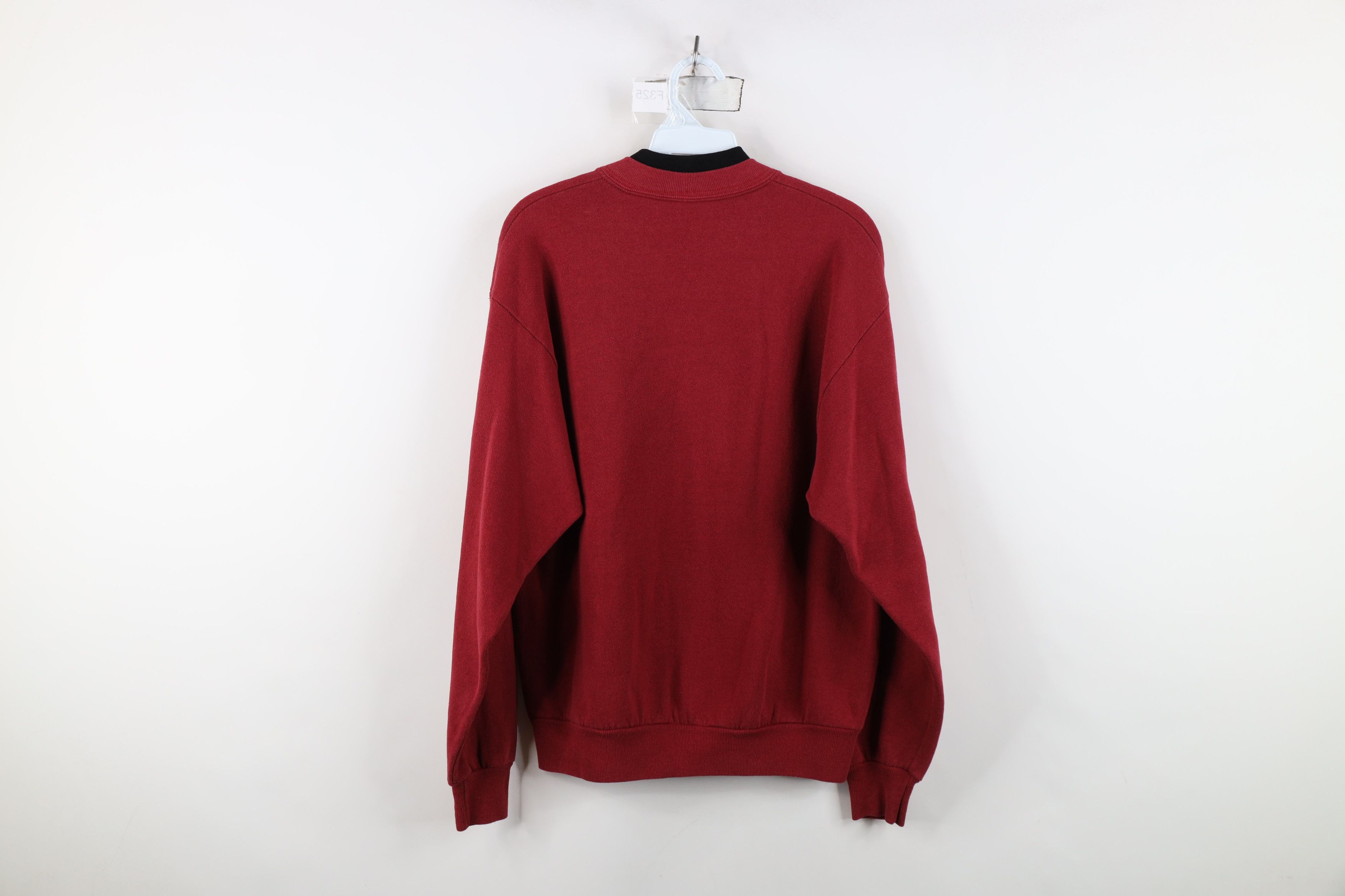 Vintage Vintage 90s Streetwear Nature Snow Birds Sweatshirt Red USA Size L / US 10 / IT 46 - 10 Thumbnail