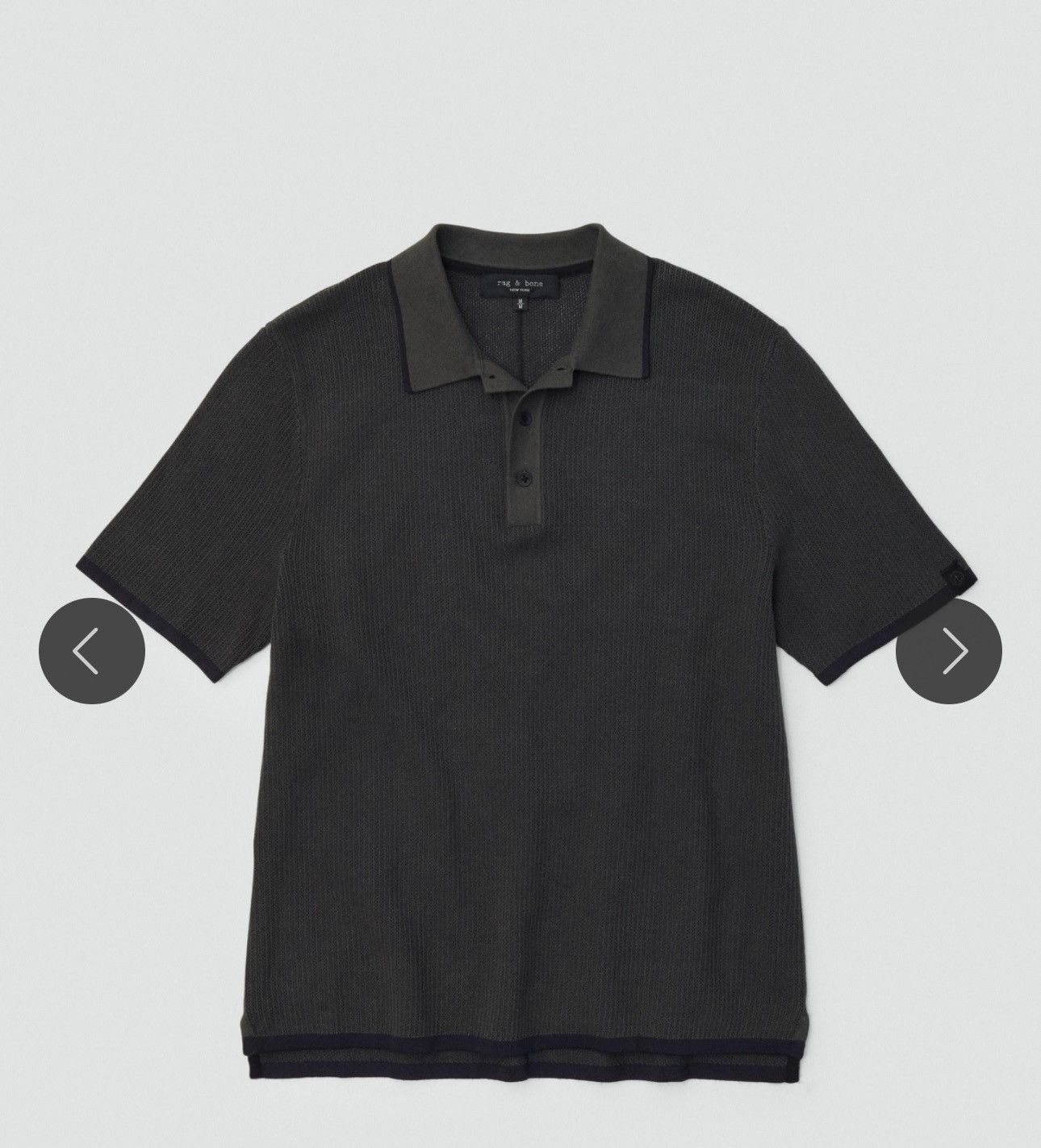 Rag & Bone Harvey knit Polo from Rag & Bone $225 retail Size US L / EU 52-54 / 3 - 6 Thumbnail