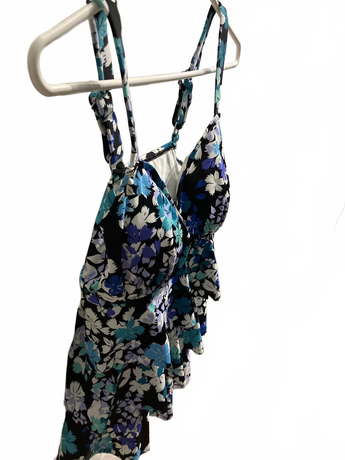 Other NWT Floral Patterned Ruffled Tank Top with Adjustable Straps Size ONE SIZE - 3 Thumbnail