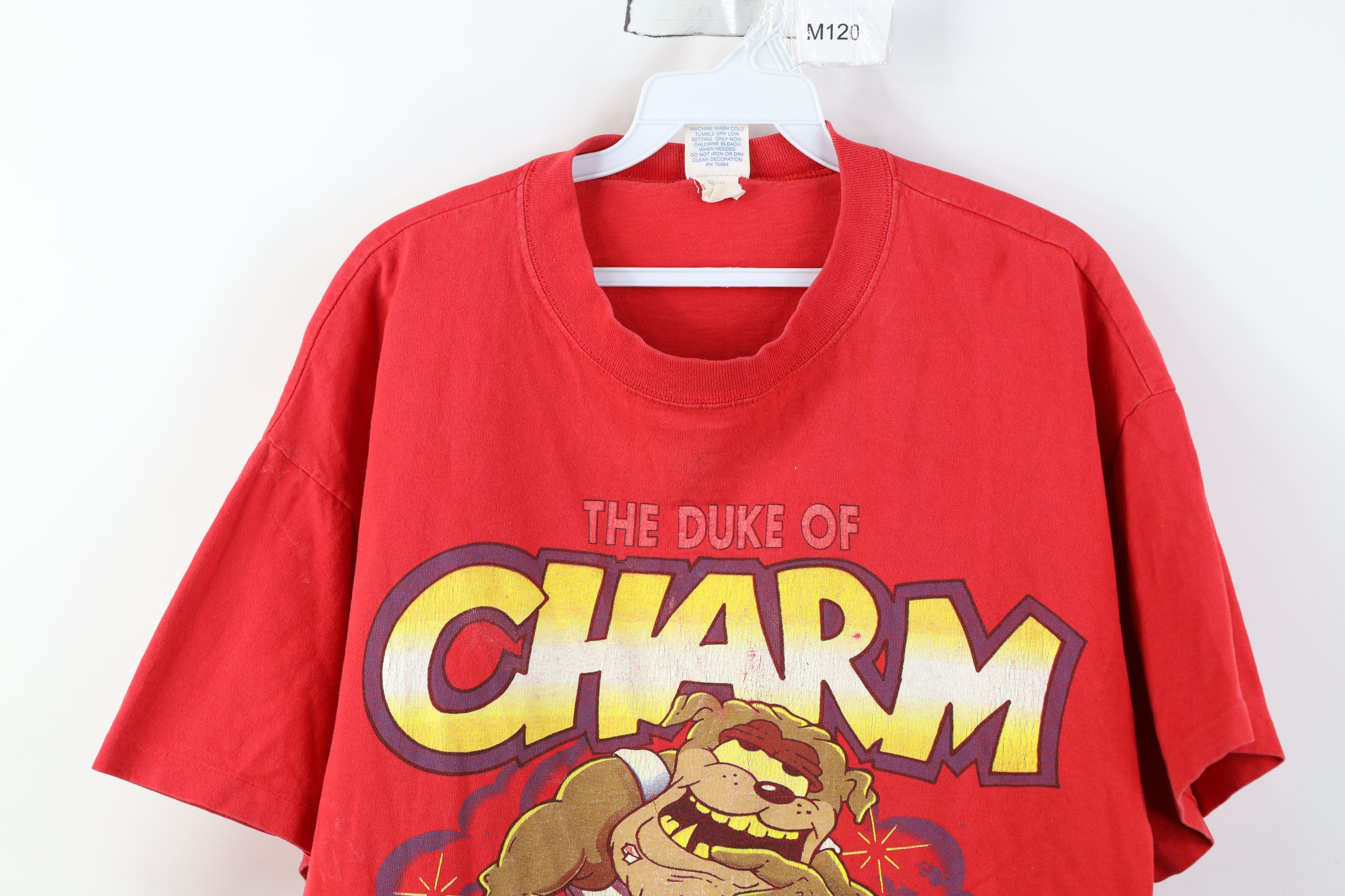 Vintage Vintage 90s Streetwear Duke of Charm Monster T-Shirt USA Size US XL / EU 56 / 4 - 2 Thumbnail