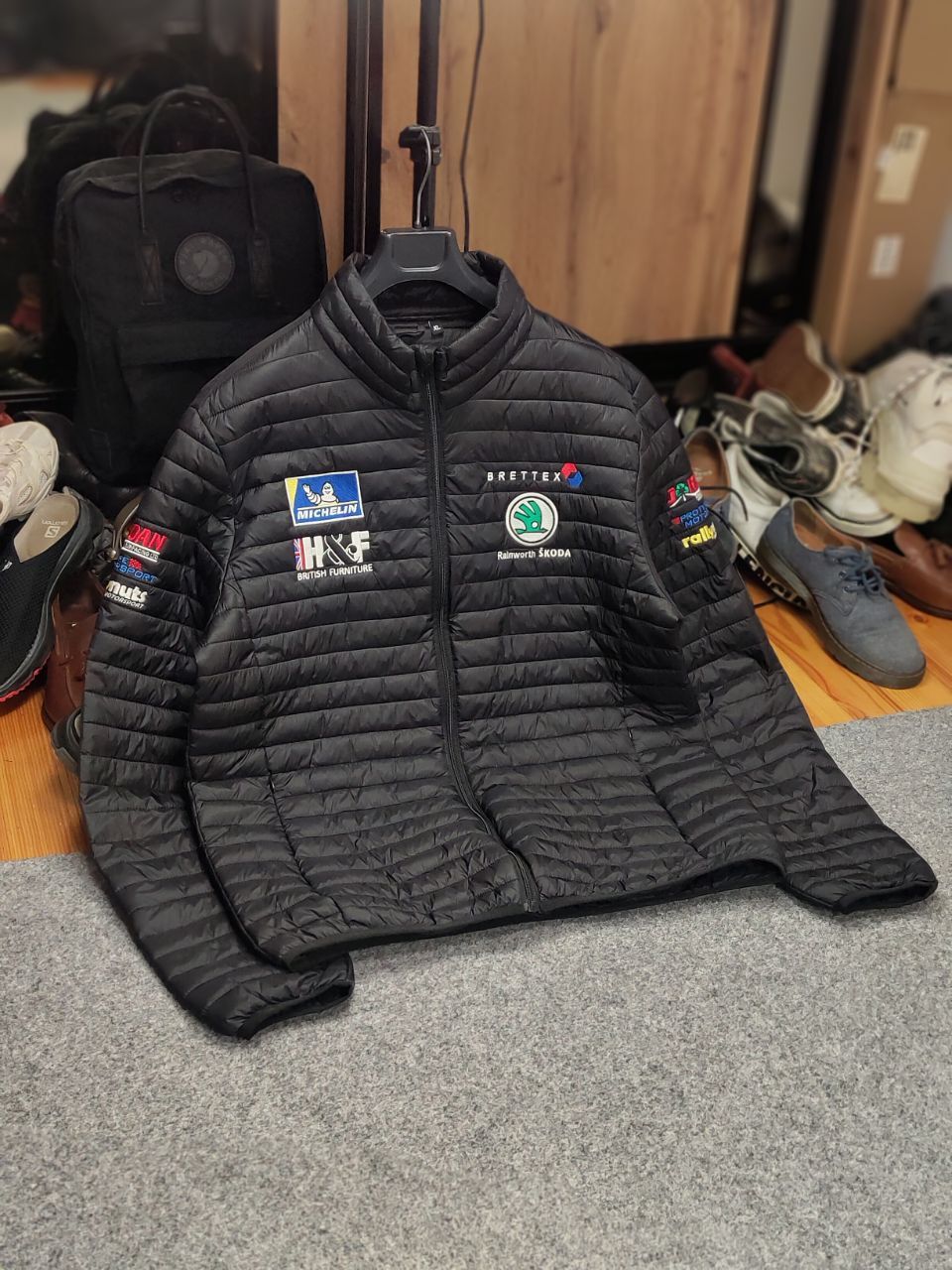 Vintage Skoda x Brettex Racing Logo Style Casual Quilted Jacket Size US XL / EU 56 / 4 - 9 Thumbnail