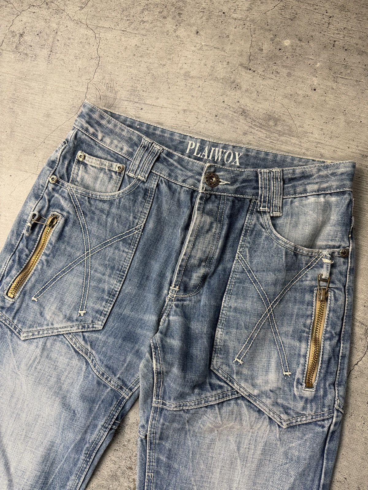 Tornado Mart Tornado mart flared pants vintage washed blue 90’s y2k jeans Size US 33 - 5 Thumbnail
