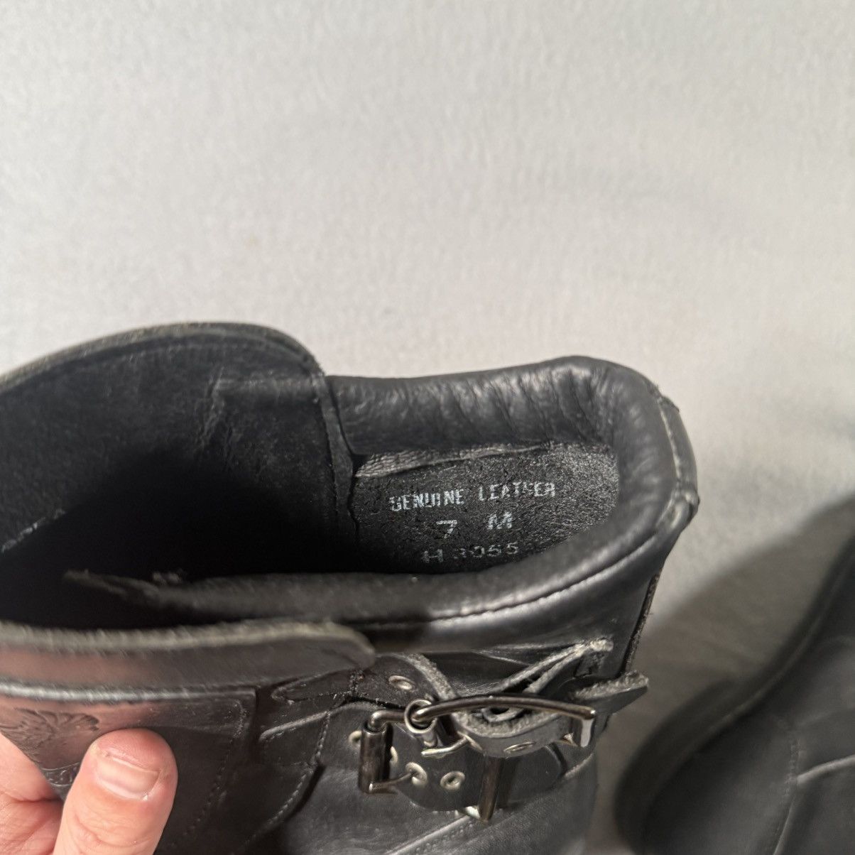 Harley Davidson Vintage Harley Davidson Black Leather Harness Boots Biker Size US 7 / IT 37 - 5 Thumbnail